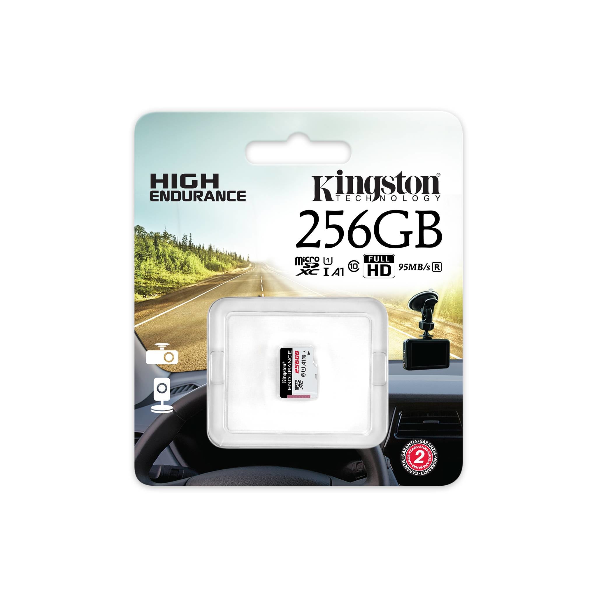  echnology SDCE/256GB flashminne MicroSDXC UHS-I Klass 10 Kingston Technology SDCE/256GB 0740617335330|740617335330 Flashminn