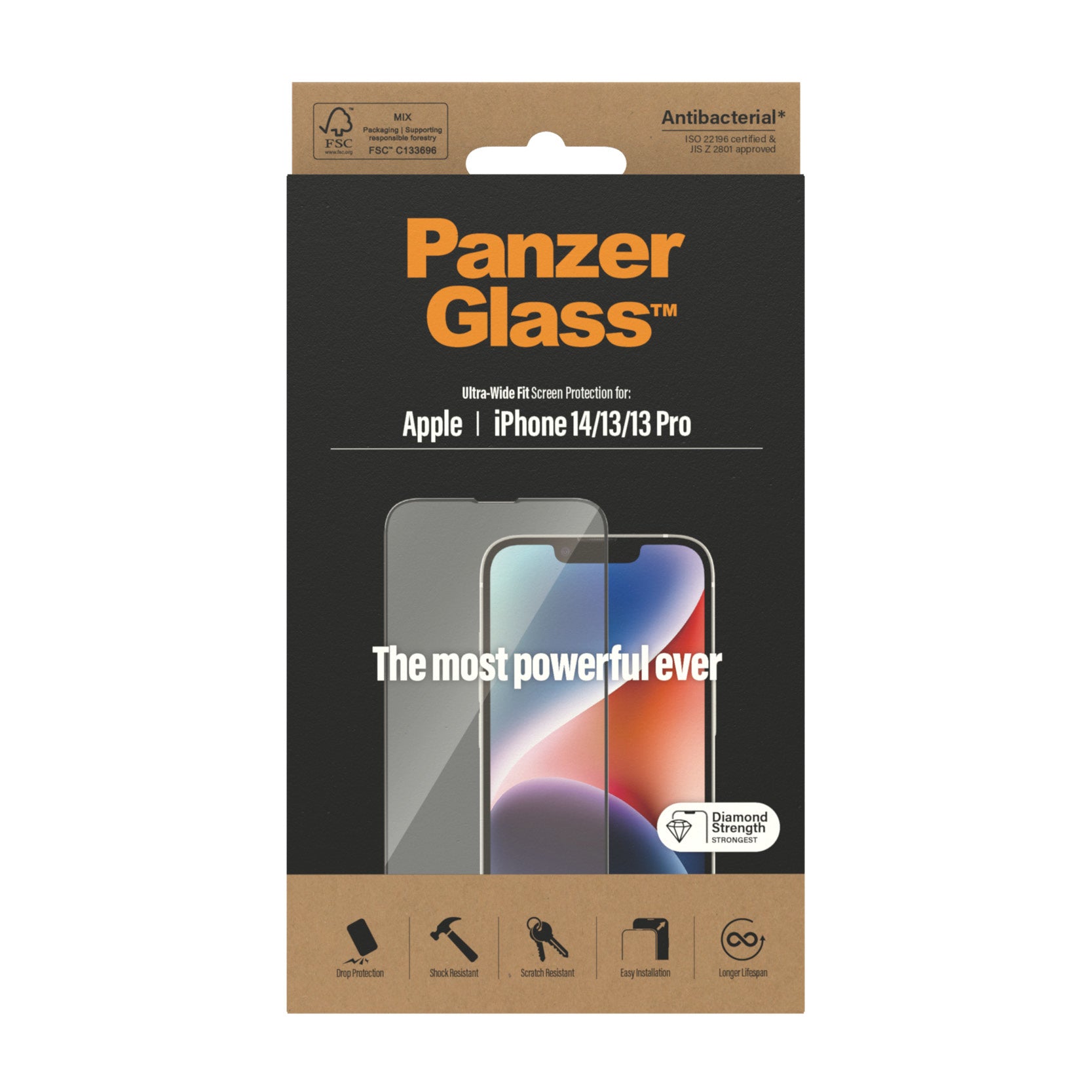 lectricalStuff.se   PanzerGlass Ultra-Wide Fit Apple iPhone Genomskinligt skärmskydd 1 styck PanzerGlass 2771 5711724027710 