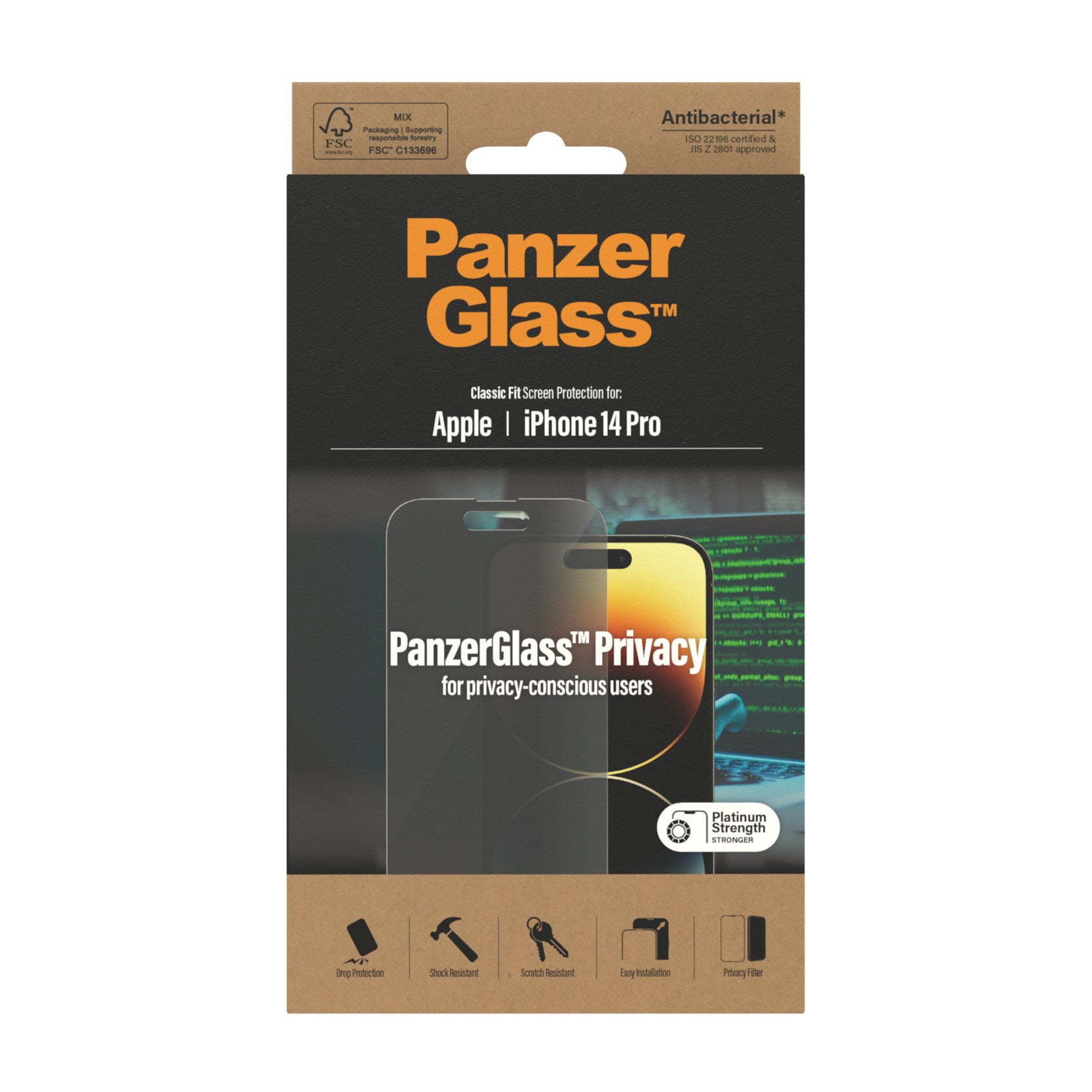  ElectricalStuff.se   PanzerGlass Classic Fit Privacy Apple i Genomskinligt skärmskydd 1 styck PanzerGlass P2768 571172412768