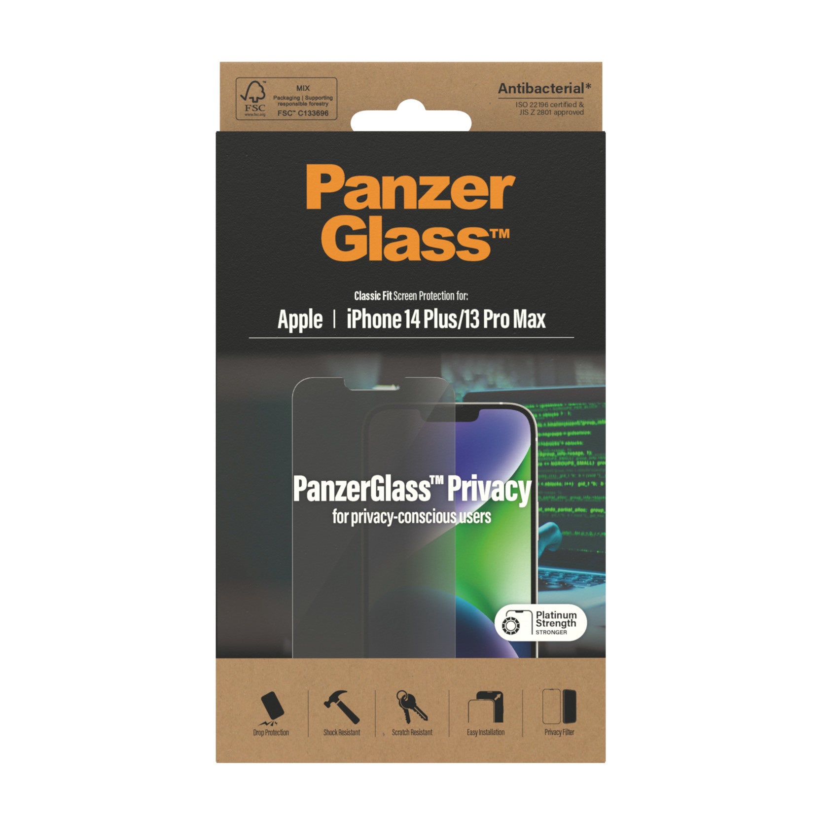  ElectricalStuff.se   PanzerGlass Classic Fit Privacy Apple i Genomskinligt skärmskydd 1 styck PanzerGlass P2769 571172412769