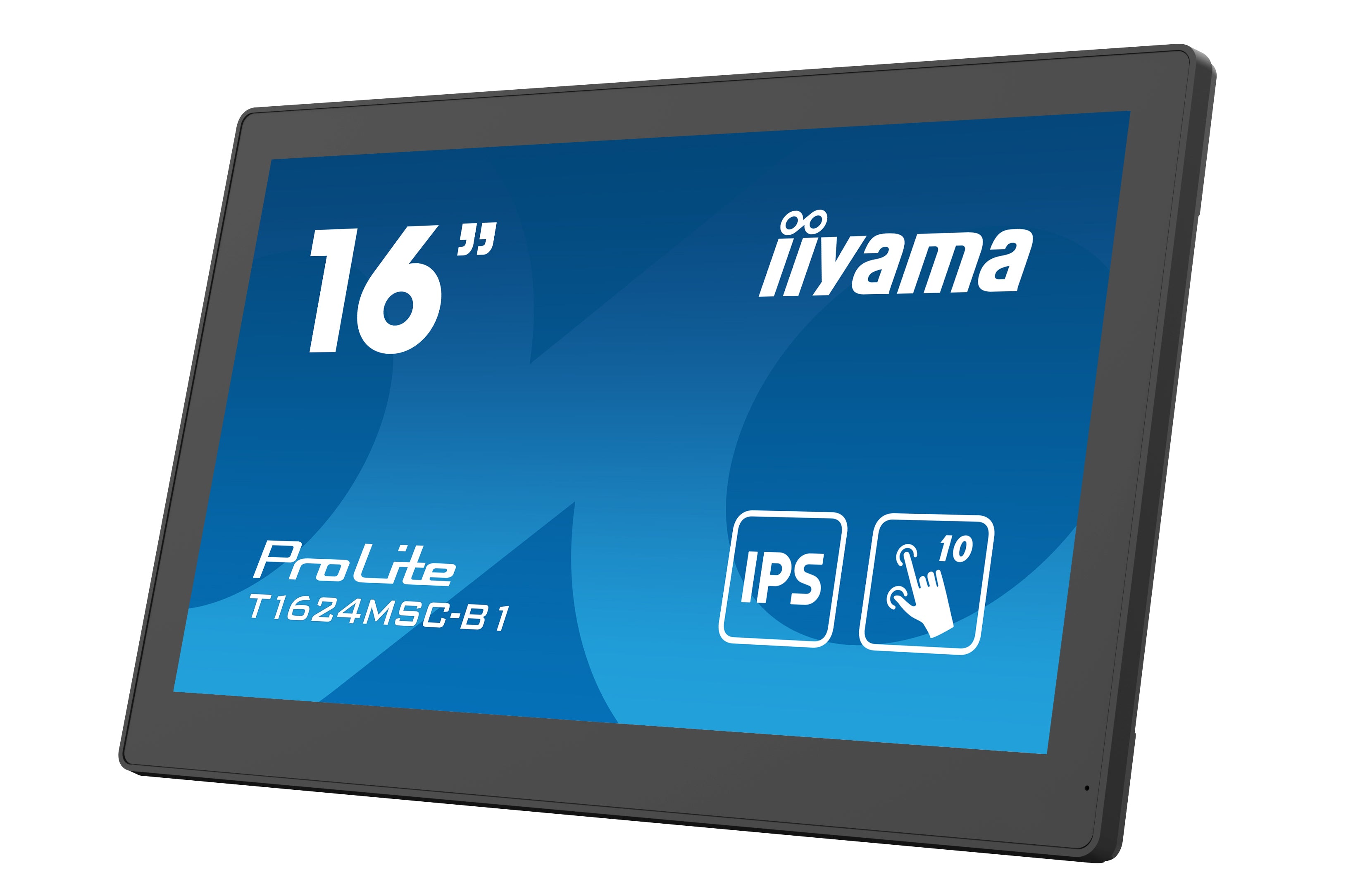 ll Interaktiv plattskärm 39,6 cm (15.6") LCD 450 cd/m² Full HD Svart Pekskärm 24/7 iiyama T1624MSC-B1 4948570120451 Skyltstä