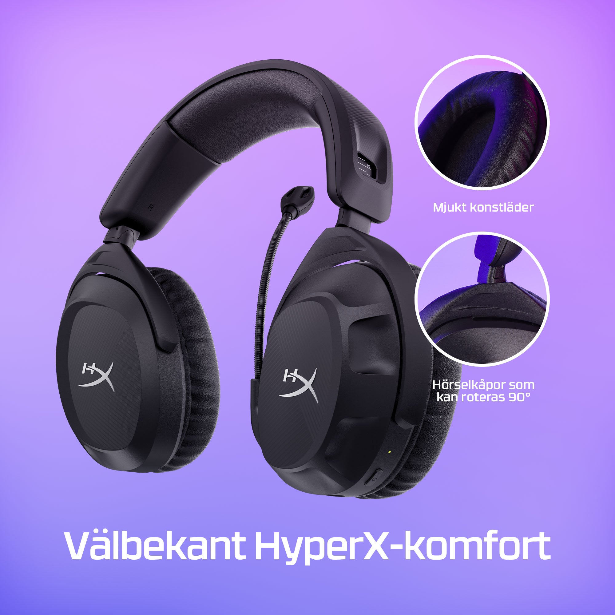   – Gaming-headset HP 676A2AA 0196548333479|196548333479 Hörlurar och Headsets HyperX  HyperX Cloud Stinger 2 trådlösa – Gami