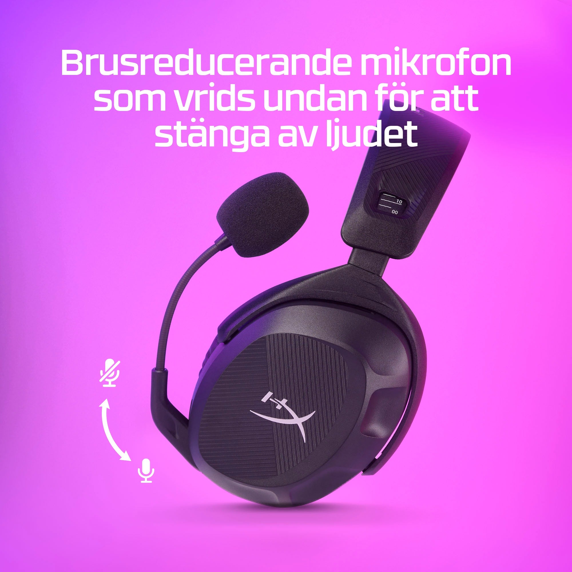  3479|196548333479 Hörlurar och Headsets HyperX  HyperX Cloud Stinger 2 trådlösa – Gaming-headset www.electricalstuff.se Elec