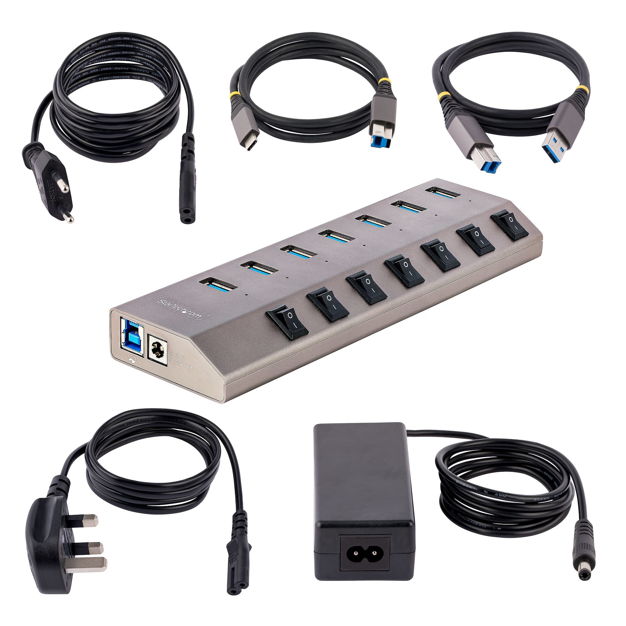   (5 Gbps) | 1 m USB-C- och USB-A-värdkablar ingårwww.electricalstuff.se ElectricalStuff.se   StarTech.com Självförsörjande U