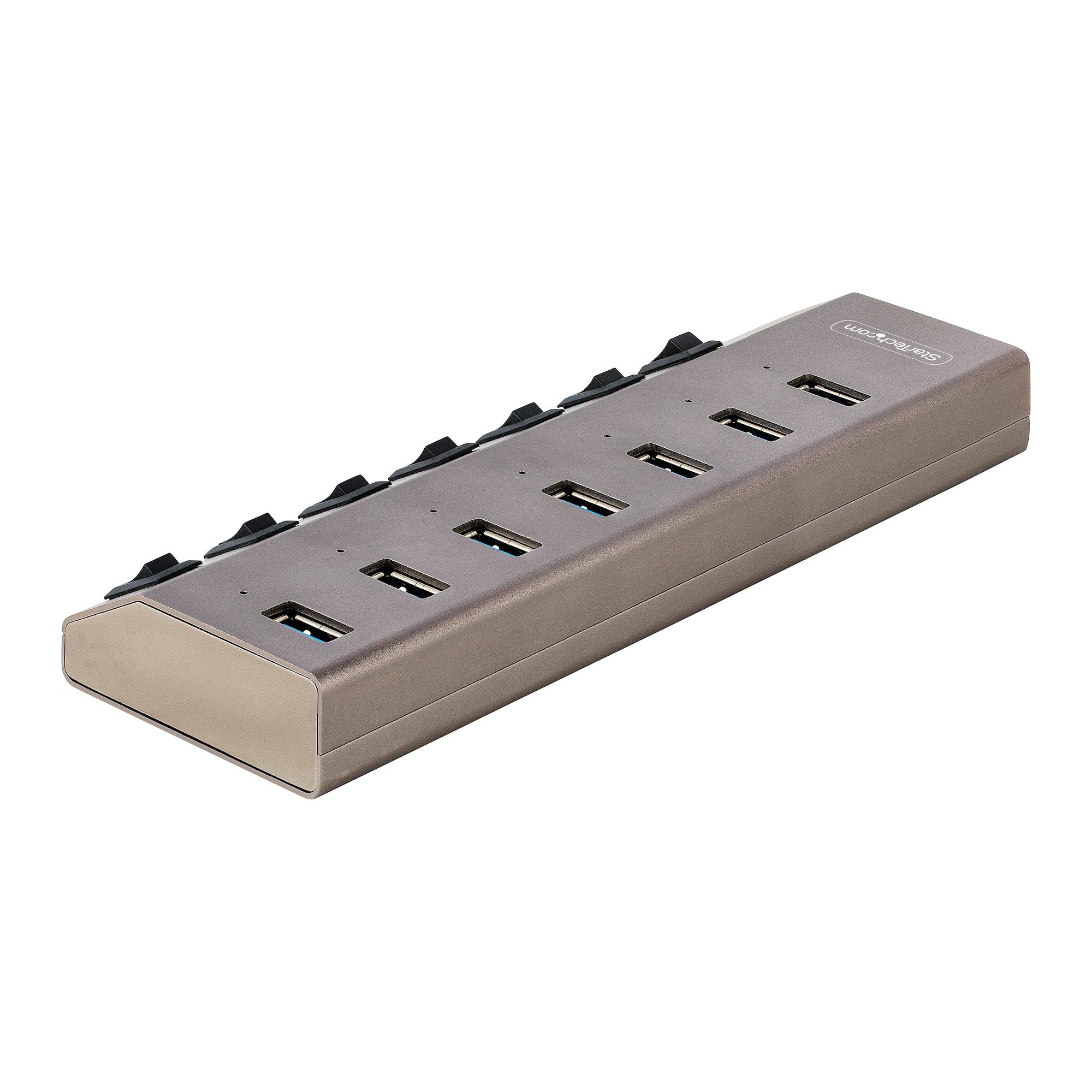  rytare, USB 3.0-expansionshubb på 5 Gbps med strömförsörjning, USB-C- till USB-A-hubb för stationär/bärbar dator, USB Type C