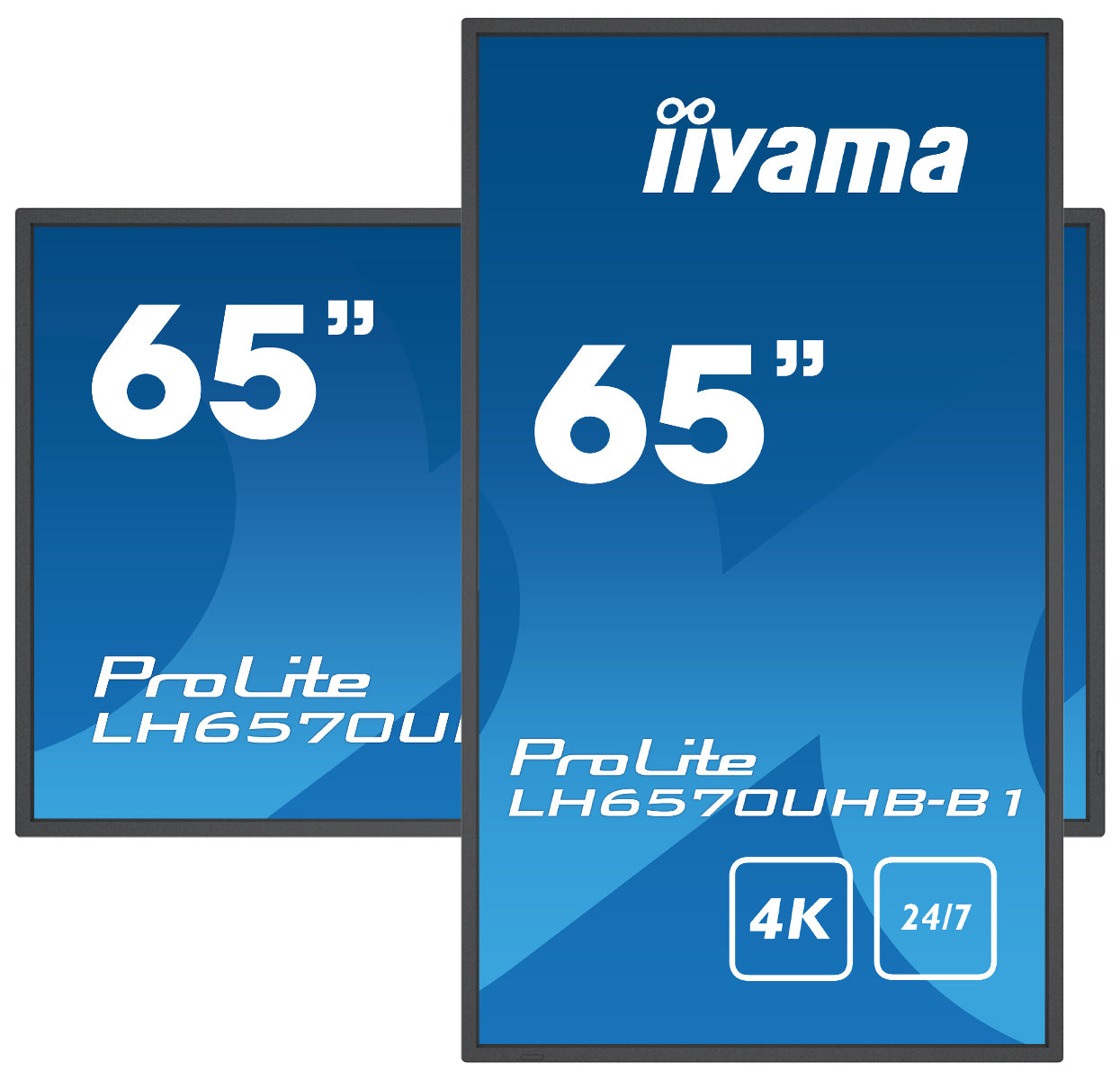  64.5") VA 700 cd/m² 4K Ultra HD Svart Inbyggd processor Android 9.0 24/7 iiyama LH6570UHB-B1 4948570120512 Skyltställ   LH65