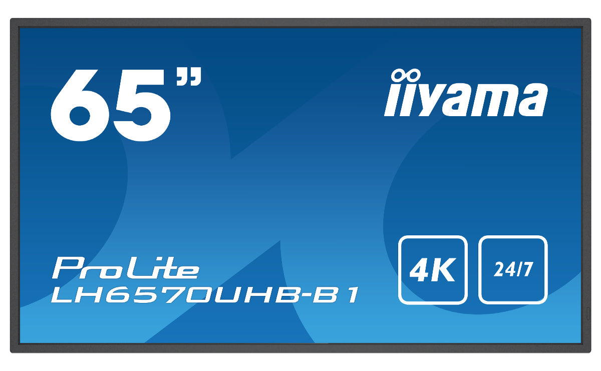  www.electricalstuff.se ElectricalStuff.se   iiyama LH6570UHB-B1 skyltställ Platt skärm för digital skyltning 163,8 cm (64.5"