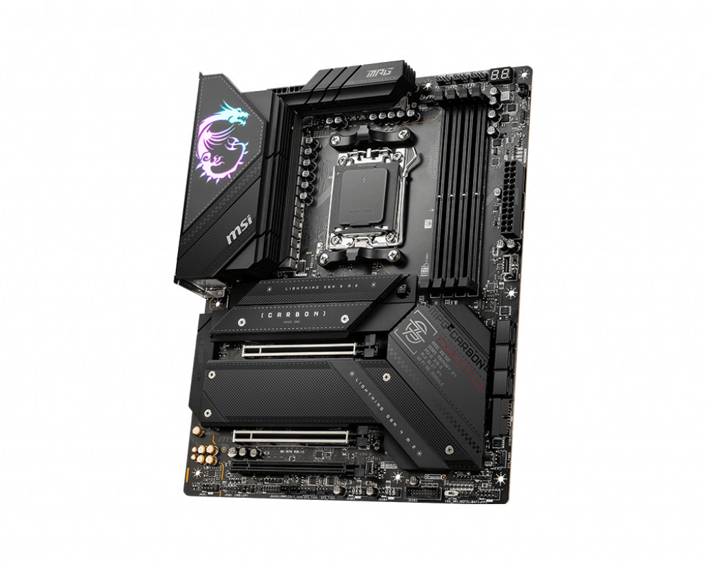   moderkort AMD X670 AM5-sockel ATX MSI MPG X670E CARBON WIFI 4711377004879 Moderkort   MPG X670E CARBON WIFI www.electricals