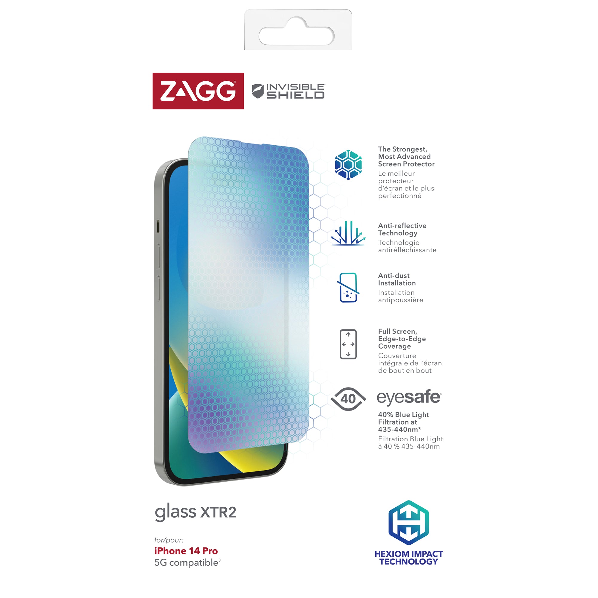   ElectricalStuff.se   InvisibleShield Glass XTR2 Genomskinligt skärmskydd Apple 1 styck ZAGG 200110155 0840056166684|8400561
