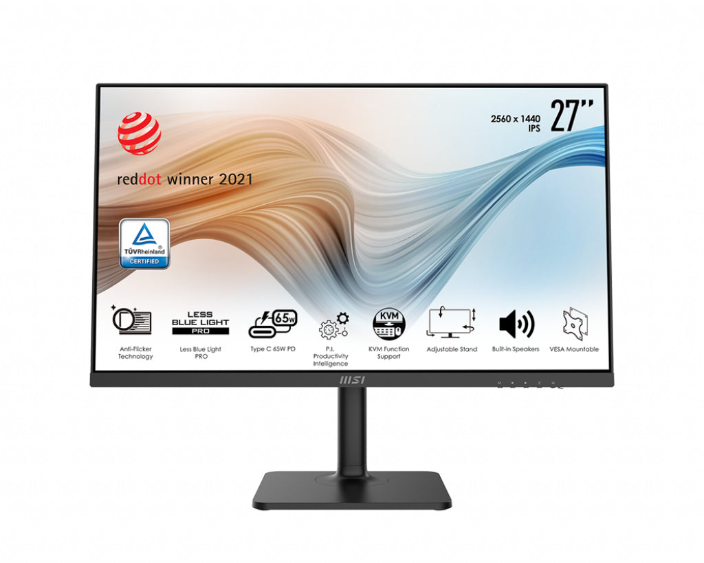  www.electricalstuff.se ElectricalStuff.se   MSI Modern MD272QP platta pc-skärmar 68,6 cm (27") 2560 x 1440 pixlar Quad HD LE