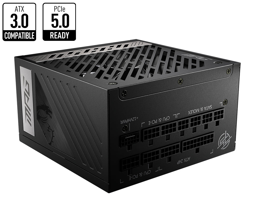  www.electricalstuff.se ElectricalStuff.se   MSI MPG A850G PCIE5 strömförsörjningsenheter 850 W 24-pin ATX ATX Svart MSI MPG 