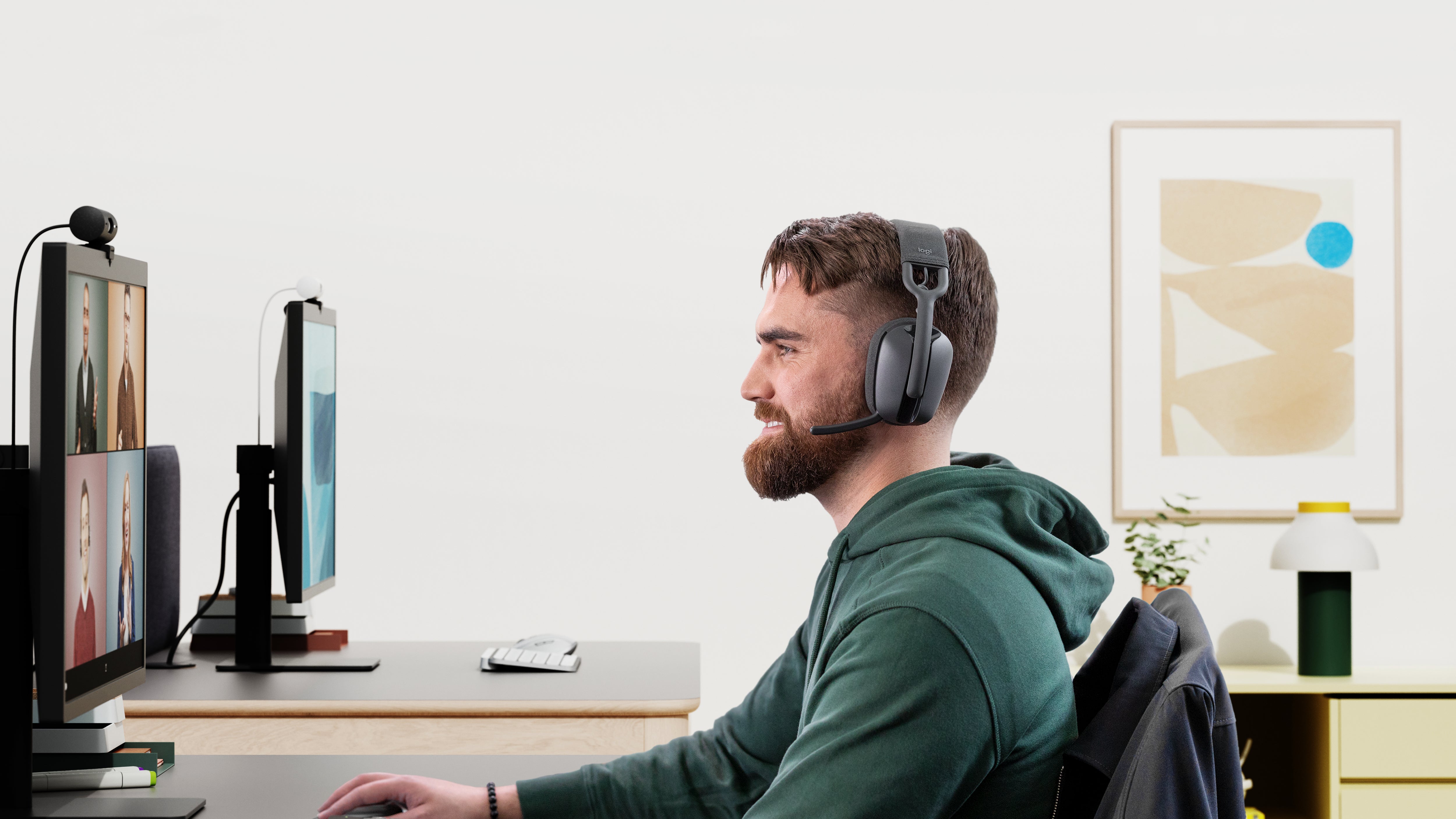  Vibe Headset Trådlös Huvudband Samtal/musik Bluetooth grafit Logitech 981-001157 5099206103375 Hörlurar och Headsets   Zone 
