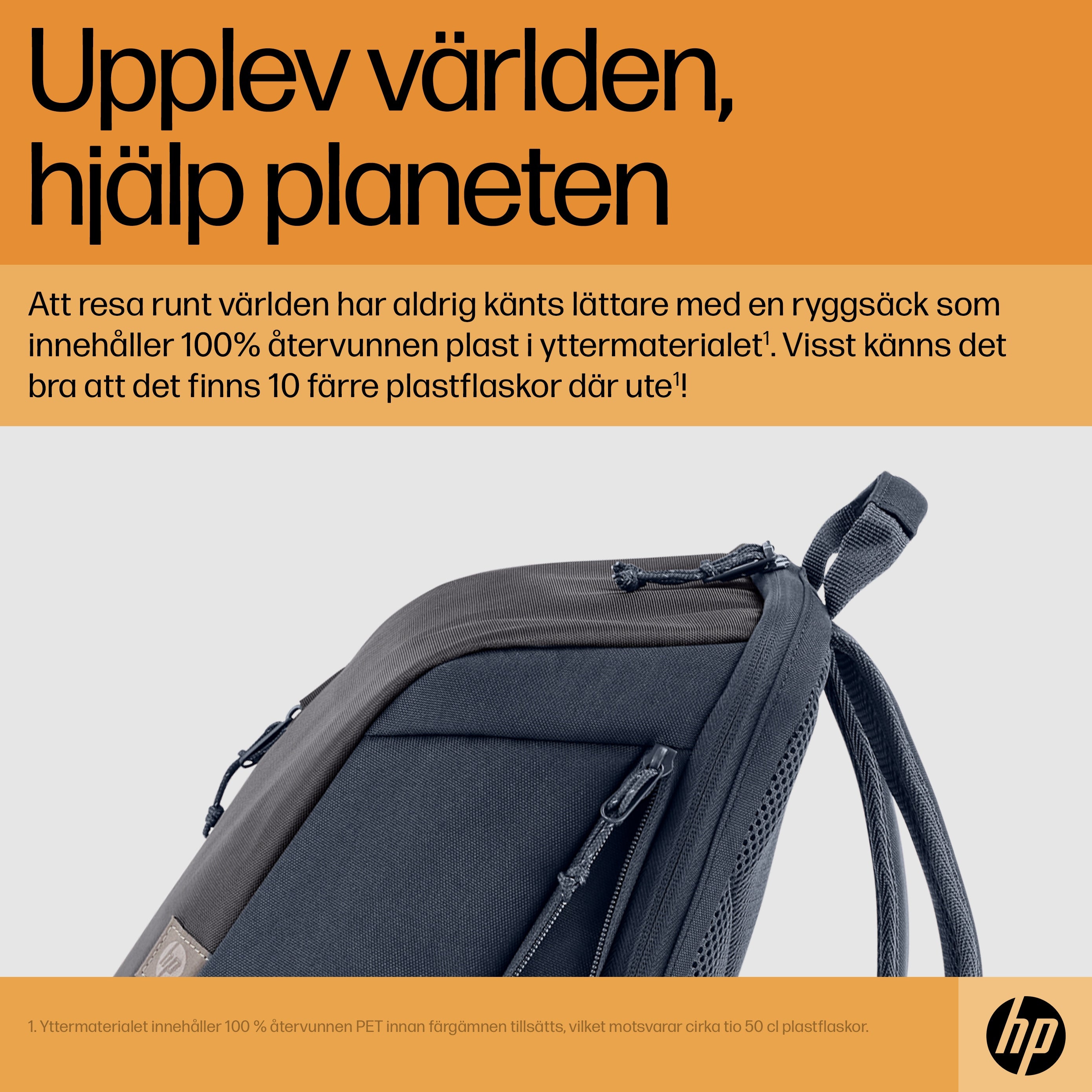  ricalstuff.se ElectricalStuff.se   HP Travel 18 liter ryggsäck för 15,6 tum bärbar dator i Iron Grey HP 6H2D9AA 019654894549