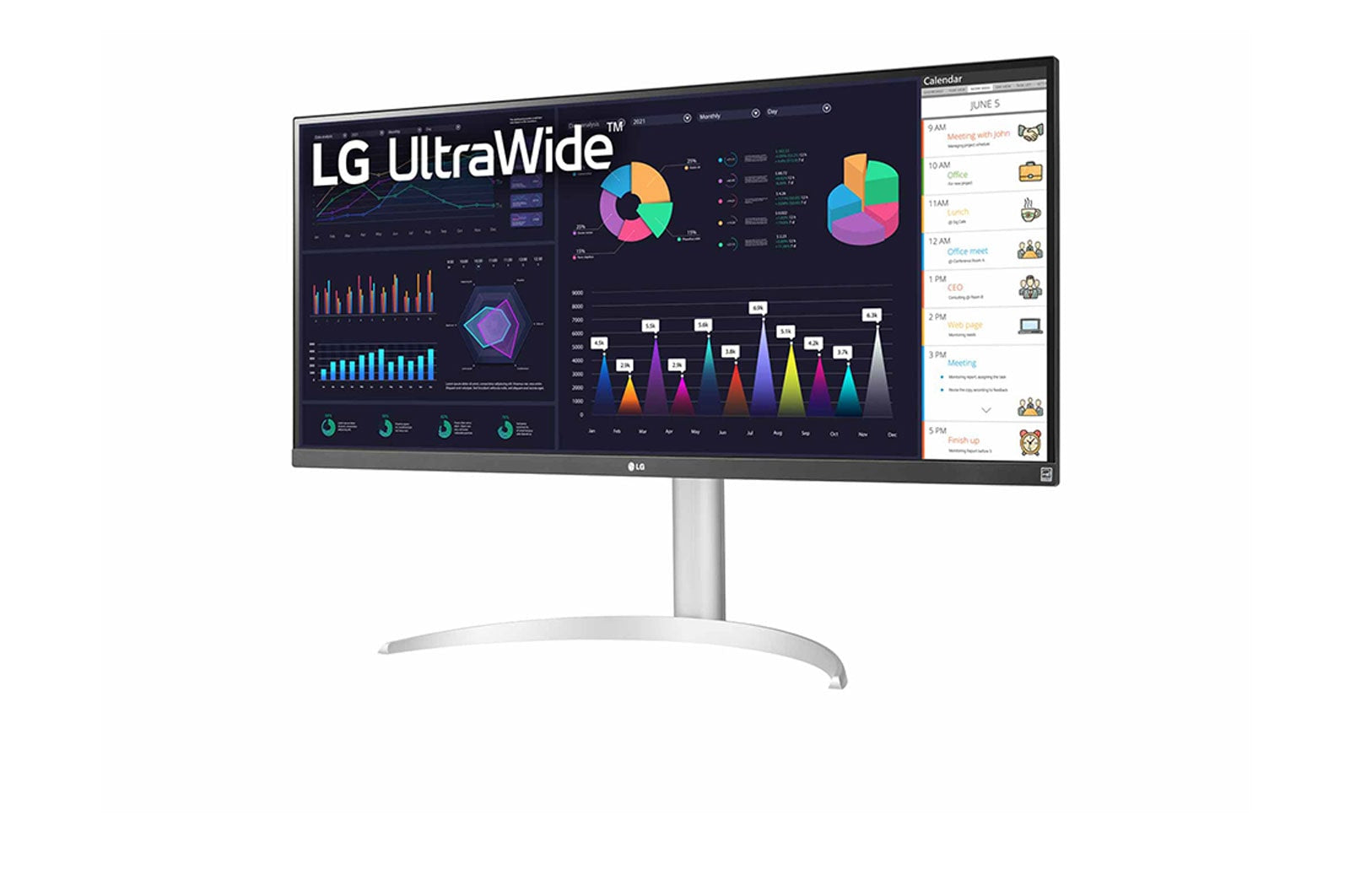 , Vit LG 34WQ650-W.AEU 8806091618702 Platta Pc-Skärmar   34WQ650-W www.electricalstuff.se ElectricalStuff.se   LG 34WQ650-W 