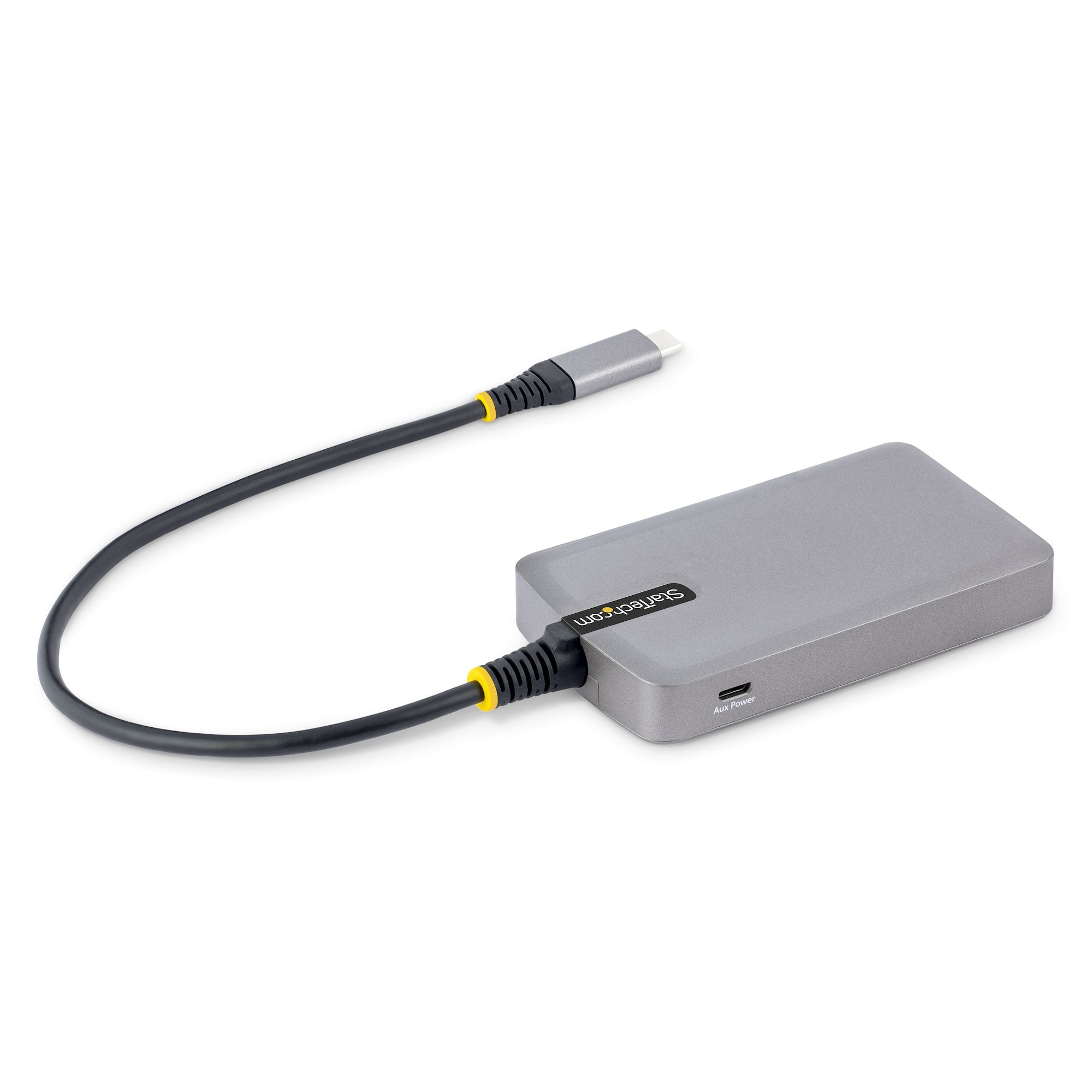  A-hubb med valfri extra strömförsörjning - Bärbar USB-hubb för stationär/bärbär dator - 30 cm kabel - USB-expansionshubb Sta