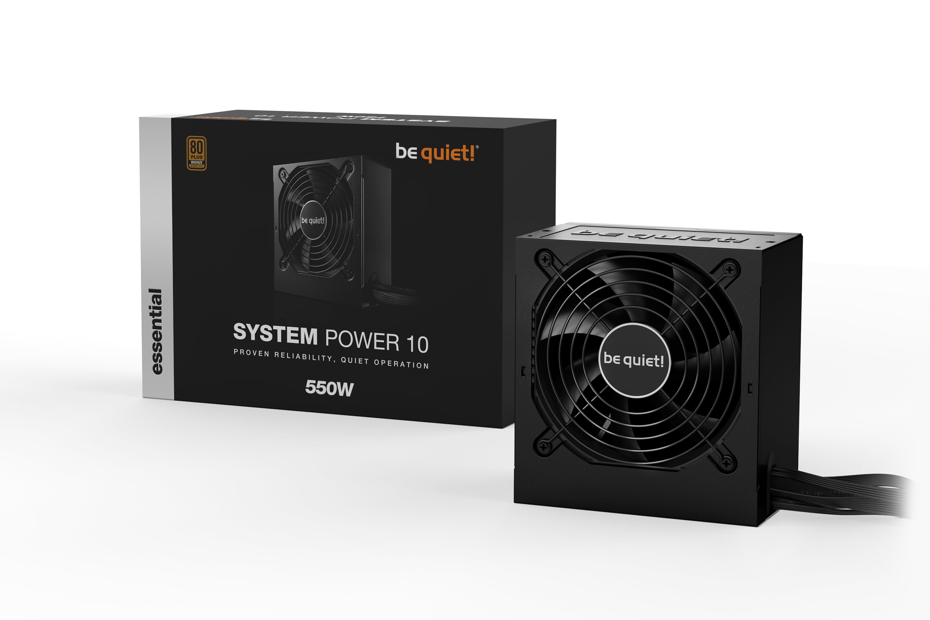  uiet! System Power B10 strömförsörjningsenheter 550 W 20+4 pin ATX ATX Svart be quiet! BN327 4260052189078 Strömförsörjnings
