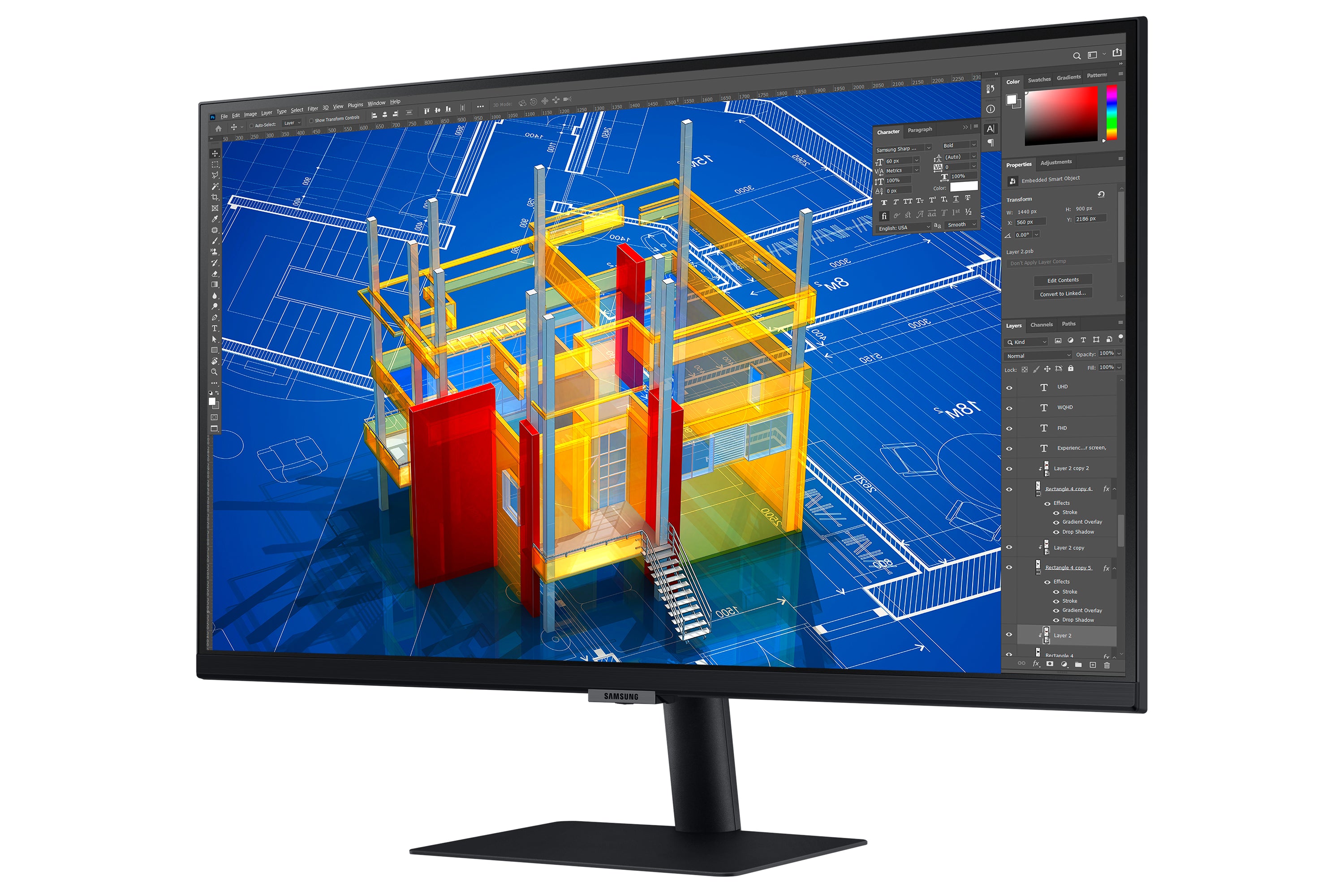  ar 4K Ultra HD LED Svart Samsung LS27A704NWPXEN 8806094770537 Platta Pc-Skärmar   S27A704NWP www.electricalstuff.se Electric