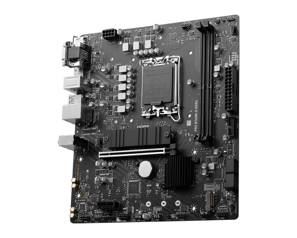  el B760 LGA 1700 micro ATX MSI PRO B760M-G DDR4 4711377027366 Moderkort   PRO B760M-G DDR4 www.electricalstuff.se Electrical