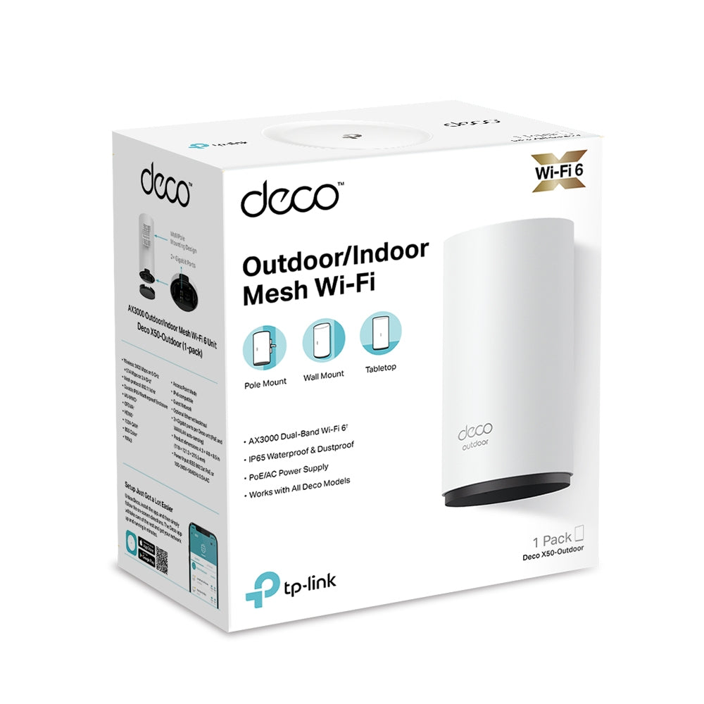  utdoor www.electricalstuff.se ElectricalStuff.se   TP-Link Deco X50-Outdoor Dual-band (2,4 GHz / 5 GHz) Wi-Fi 6 (802.11ax) V