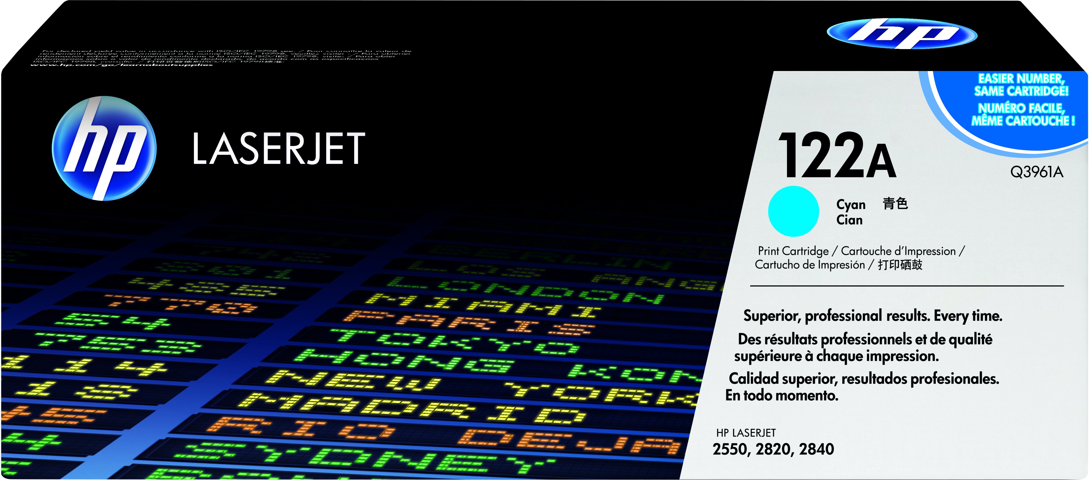  www.electricalstuff.se ElectricalStuff.se   HP 122A Cyan Original LaserJet Toner Cartridge Tonerkassett 1 styck HP Q3961A 01