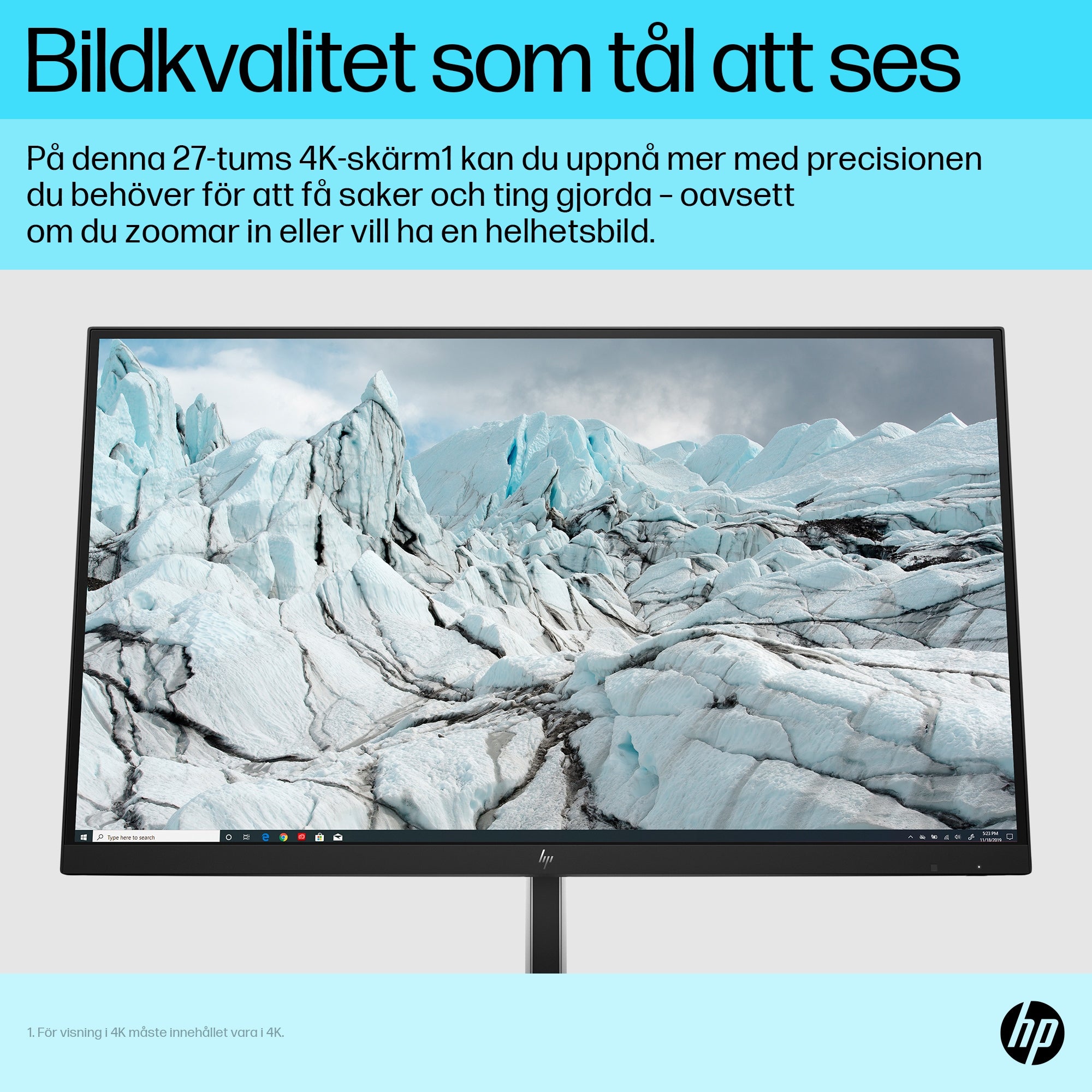   E27k G5 4K USB-C skärm HP 6N4C4AA#ABB 0196786294556|196786294556 Platta Pc-Skärmar E-Series  E27k G5 4K USB-C skärm www.ele