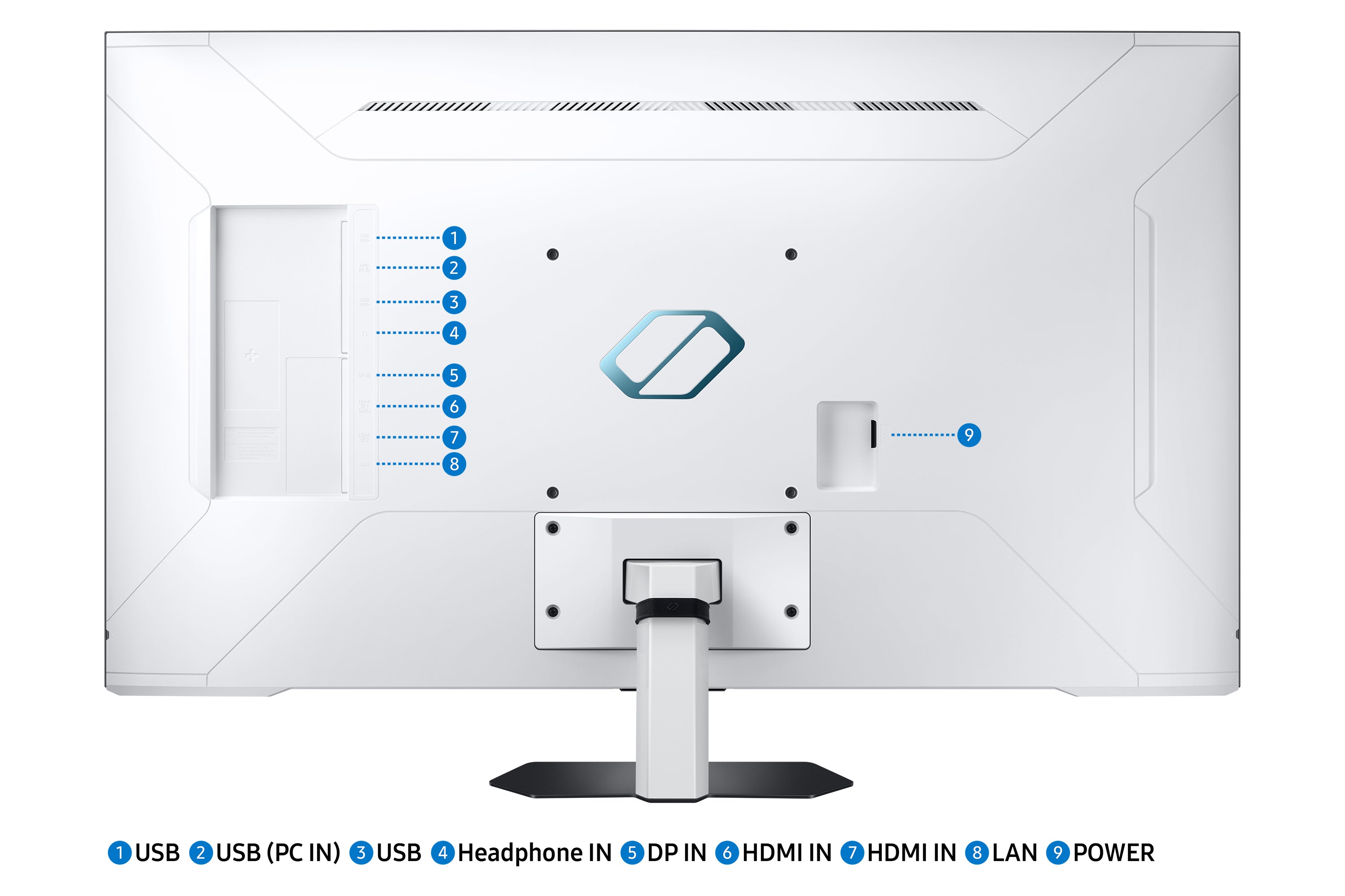   x 2160 pixlar 4K Ultra HD LED Svart, Vit Samsung LS43CG700NUXEN 8806094712100 Platta Pc-Skärmar Odyssey Neo G7 S43CG700NU w