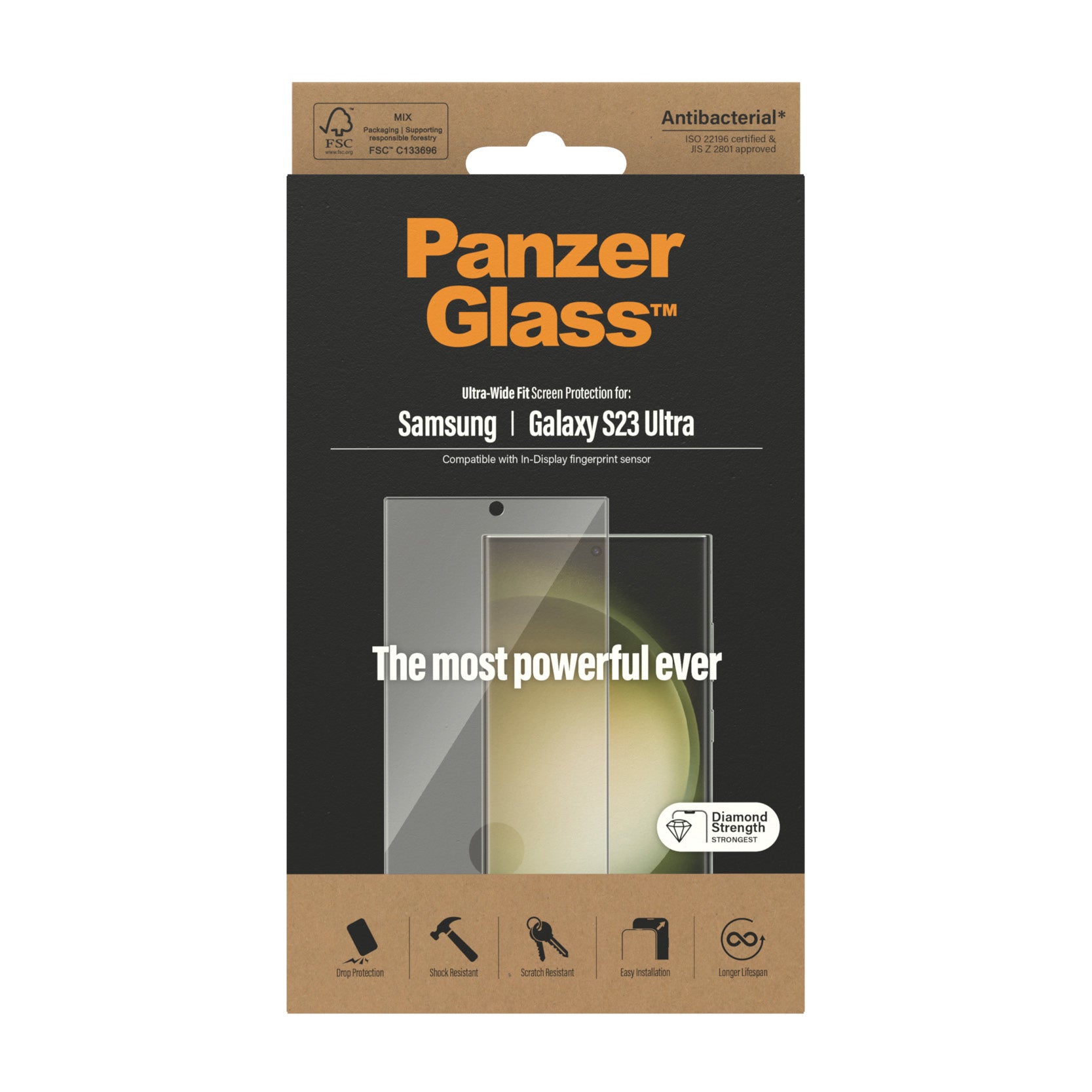    PanzerGlass Ultra Wide Fit Genomskinligt skärmskydd Samsung 1 styck PanzerGlass 7324 5711724073243 Skärm- och Baksidesskyd