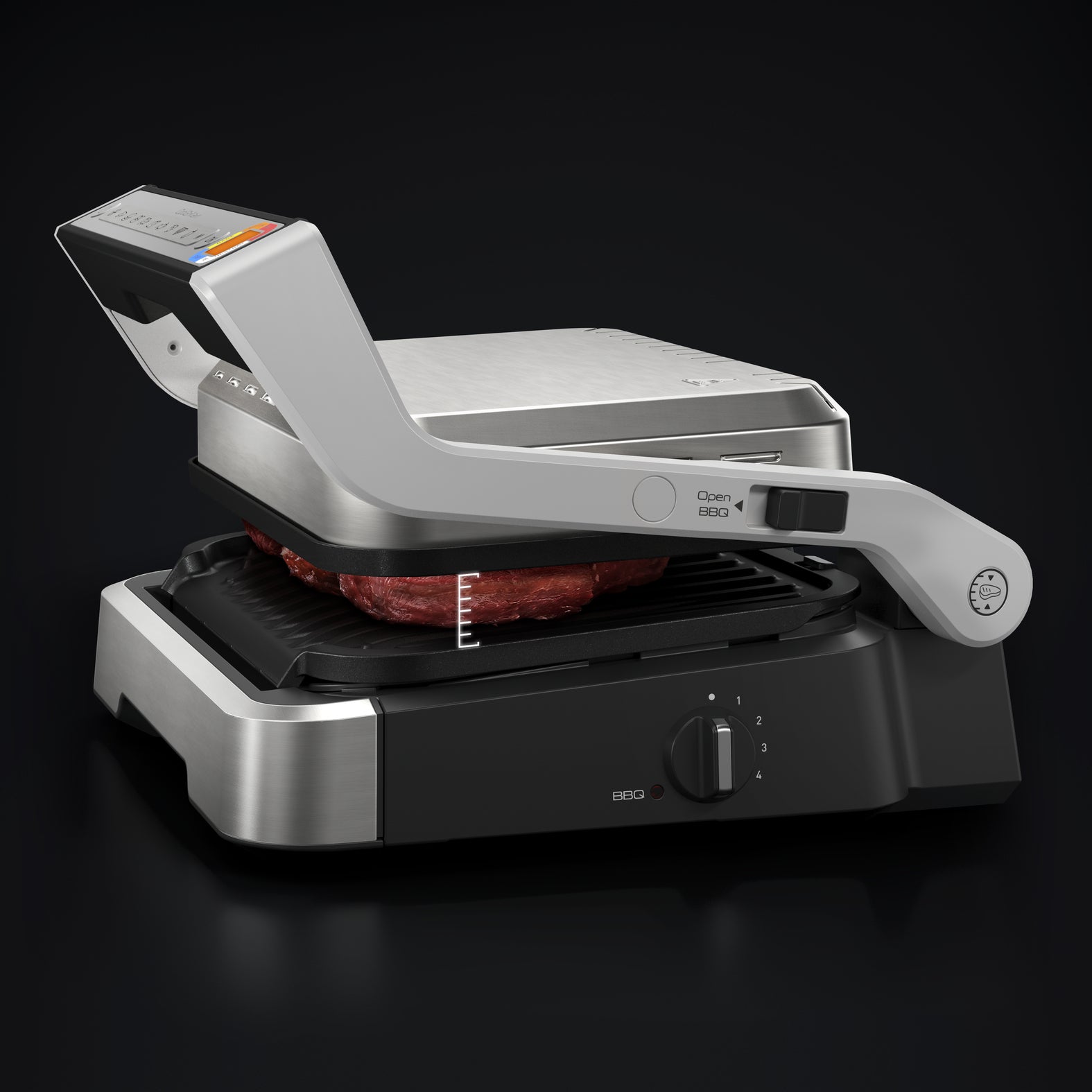  772D kontaktgrill Tefal GC772D10 3168437249632 Kontaktgrillar OptiGrill 2in1  GC772D www.electricalstuff.se ElectricalStuff.