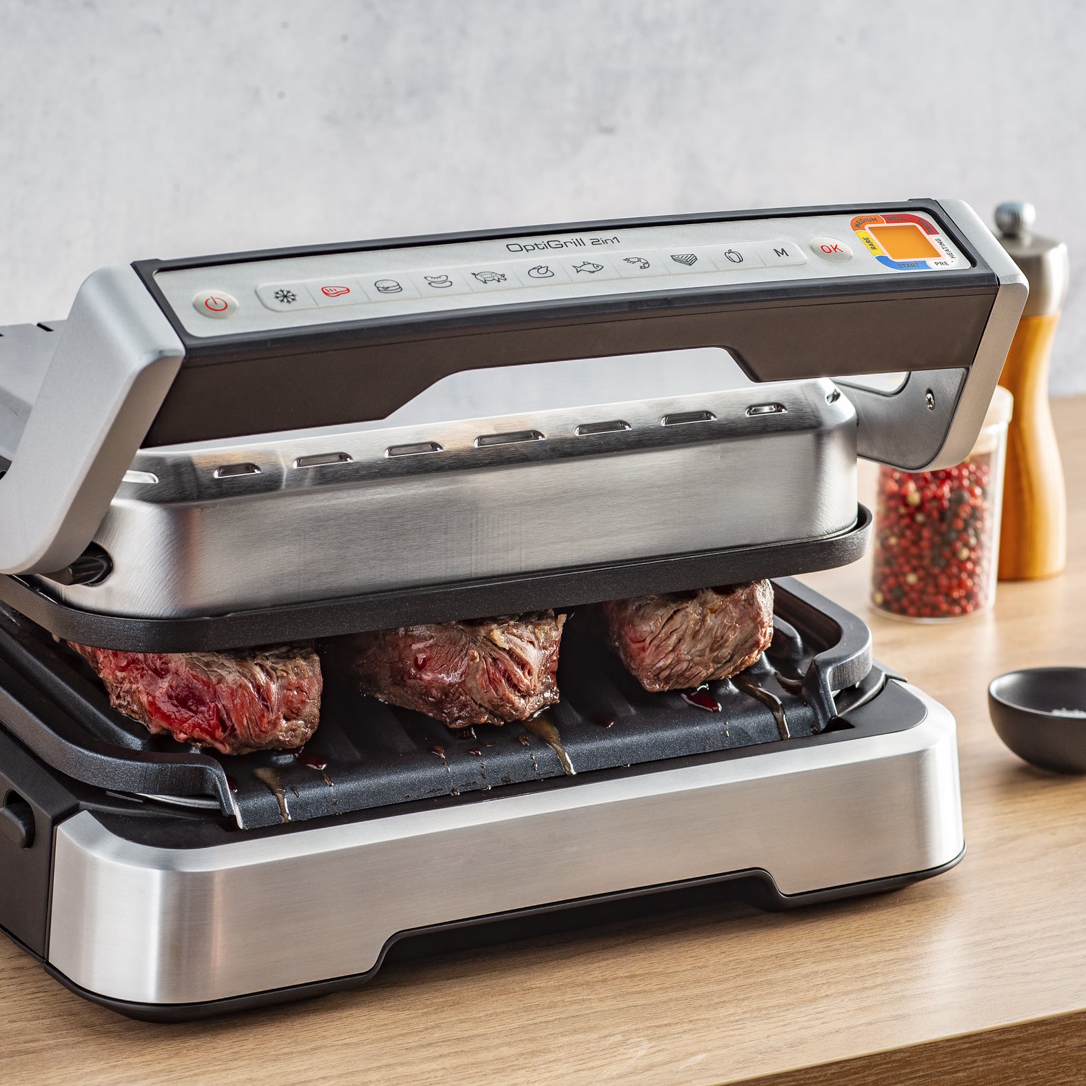  grill Tefal GC772D10 3168437249632 Kontaktgrillar OptiGrill 2in1  GC772D www.electricalstuff.se ElectricalStuff.se   Tefal O