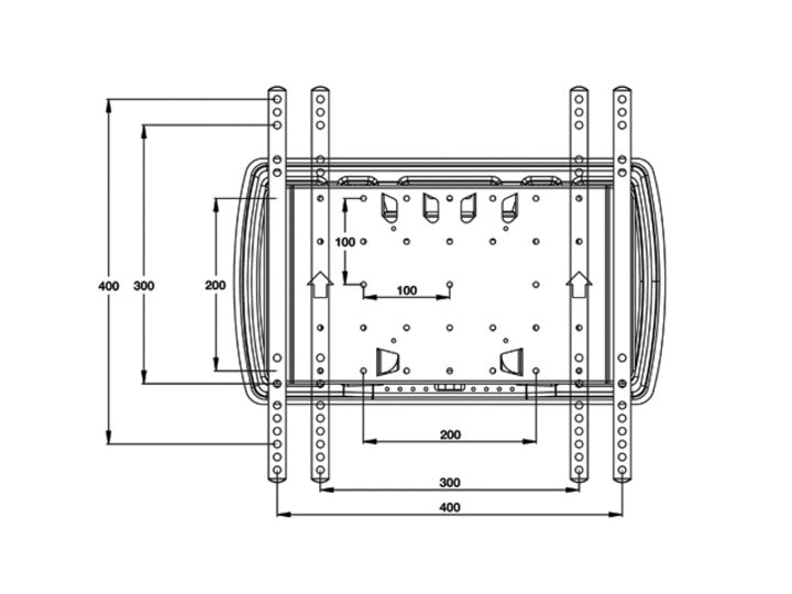  tibrackets 4036 7350022734036 TV-fästen   4036 www.electricalstuff.se ElectricalStuff.se   Multibrackets 4036 tv-fäste 165,1