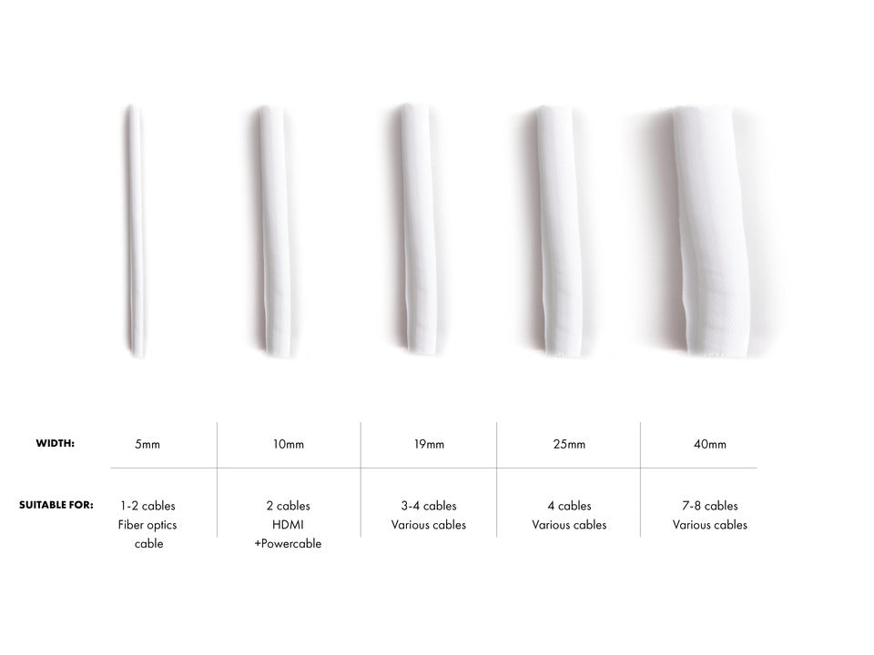  350022734203 Kabelmantlar   4203 www.electricalstuff.se ElectricalStuff.se   Multibrackets 4203 kabelmantel Vit Multibracket