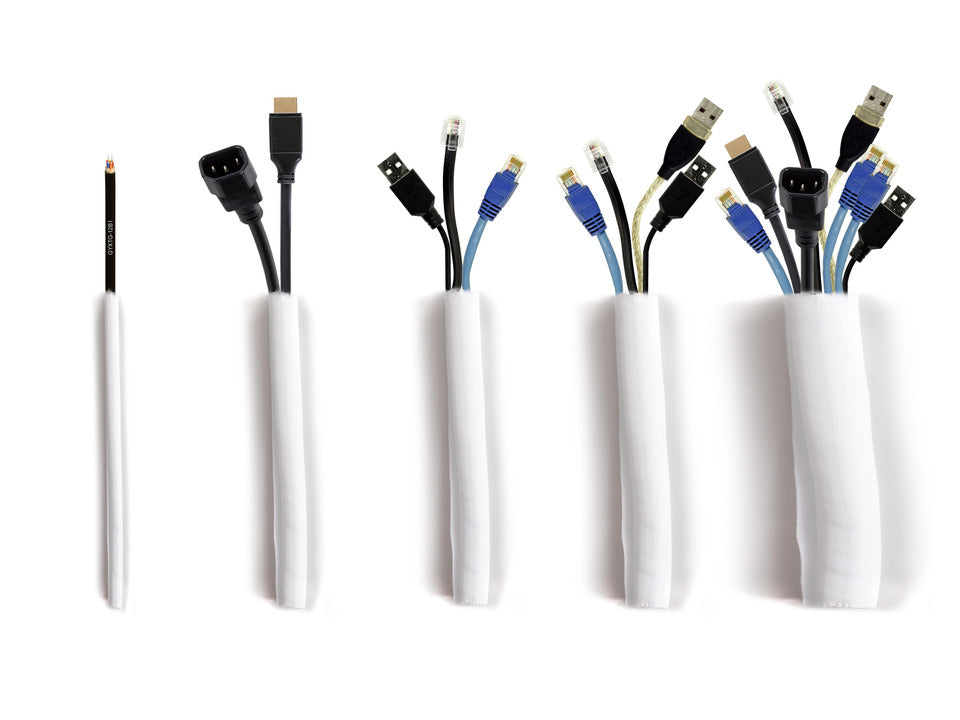  s 4203 7350022734203 Kabelmantlar   4203 www.electricalstuff.se ElectricalStuff.se   Multibrackets 4203 kabelmantel Vit Mult