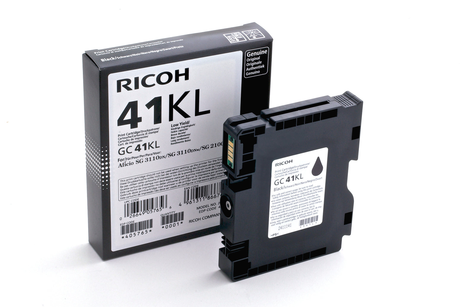  äckpatroner   405765 www.electricalstuff.se ElectricalStuff.se   Ricoh 405765 bläckpatroner 1 styck Original Svart Ricoh 405