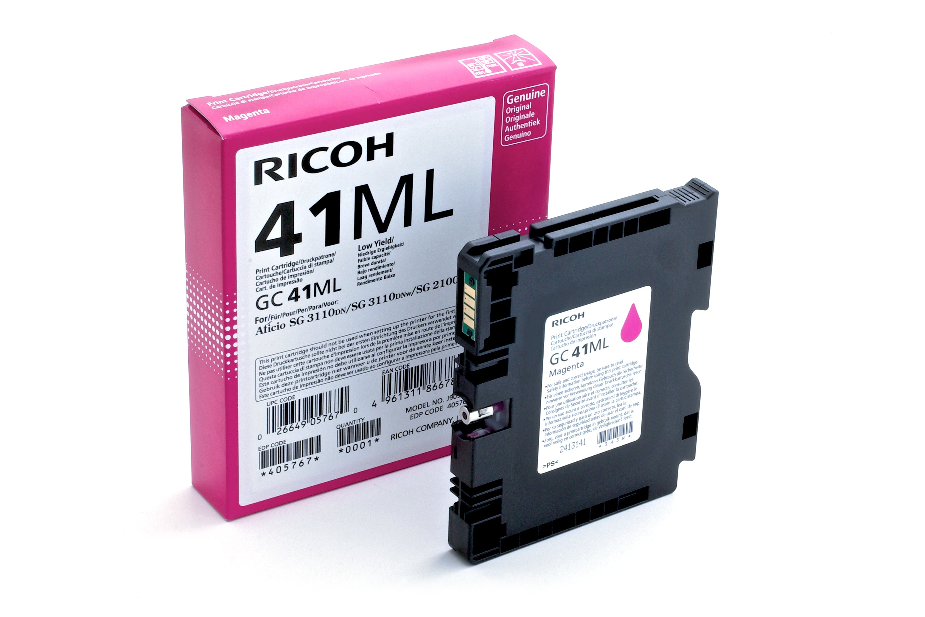  www.electricalstuff.se ElectricalStuff.se   Ricoh 405767 bläckpatroner 1 styck Original Magenta Ricoh 405767 4961311866784|0