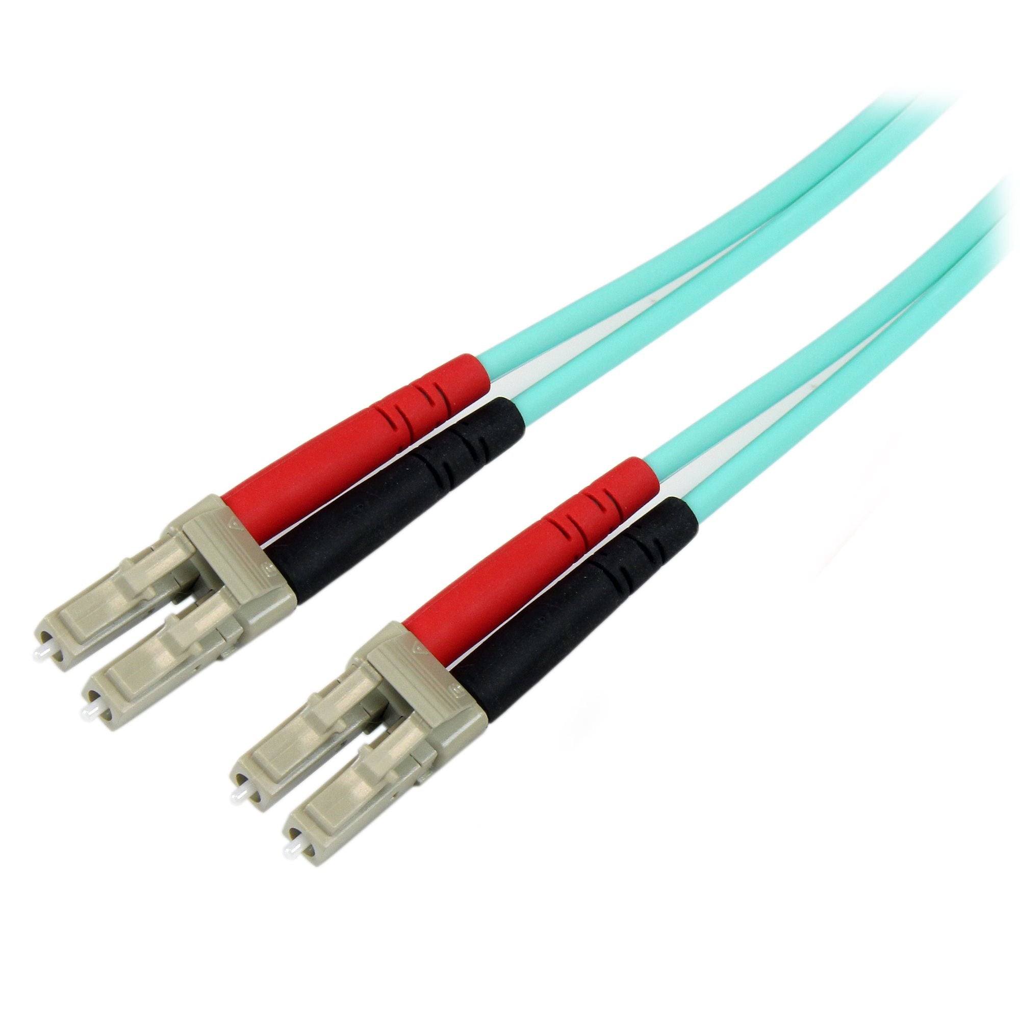  www.electricalstuff.se ElectricalStuff.se   StarTech.com 10 m 10 Gb Aqua multiläge 50/125 Duplex LSZH fiberpatchkabel LC - L