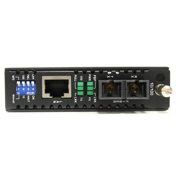  lläge Svart StarTech.com ET90110SM302 0065030846264|065030846264|0100177437095|100177437095 Mediakonverterare För Nätverk   