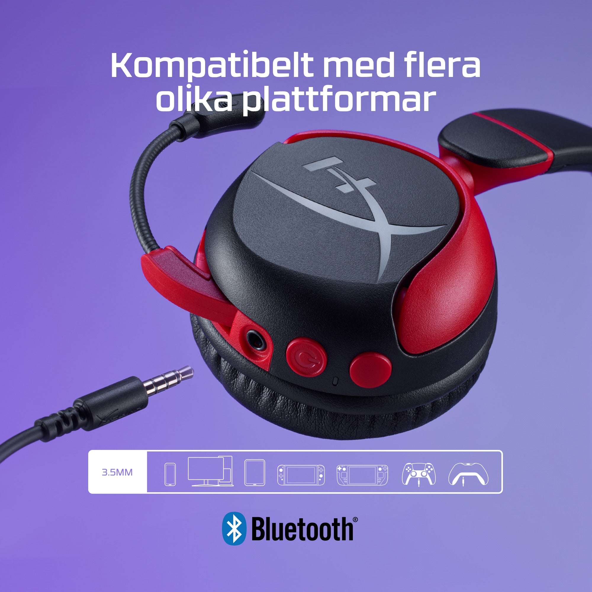 www.electricalstuff.se ElectricalStuff.se   HyperX Cloud Mini - Wireless Gaming Headset (svart) HP 7G8F1AA 0197192347997|197