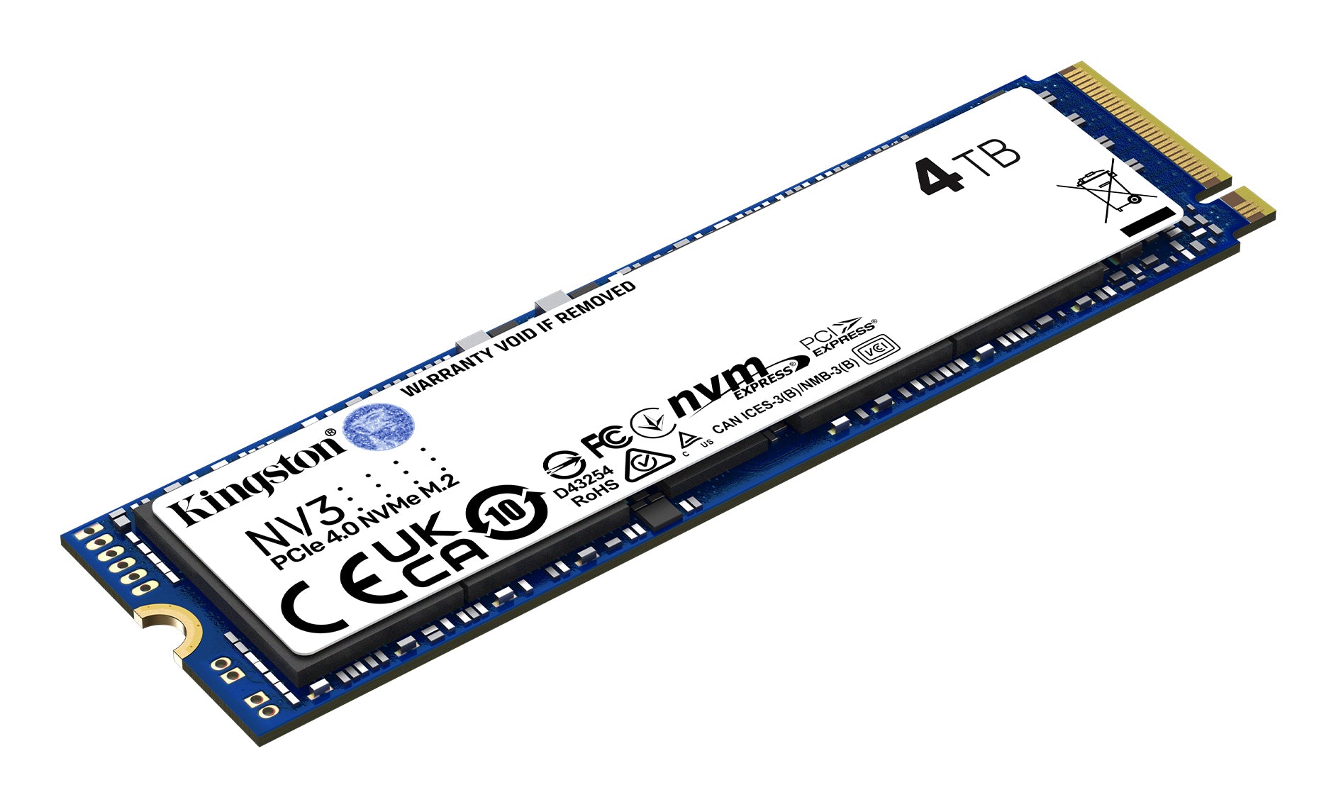  www.electricalstuff.se ElectricalStuff.se   Kingston Technology NV3 4 TB M.2 PCI Express 4.0 NVMe 3D NAND Kingston Technolog