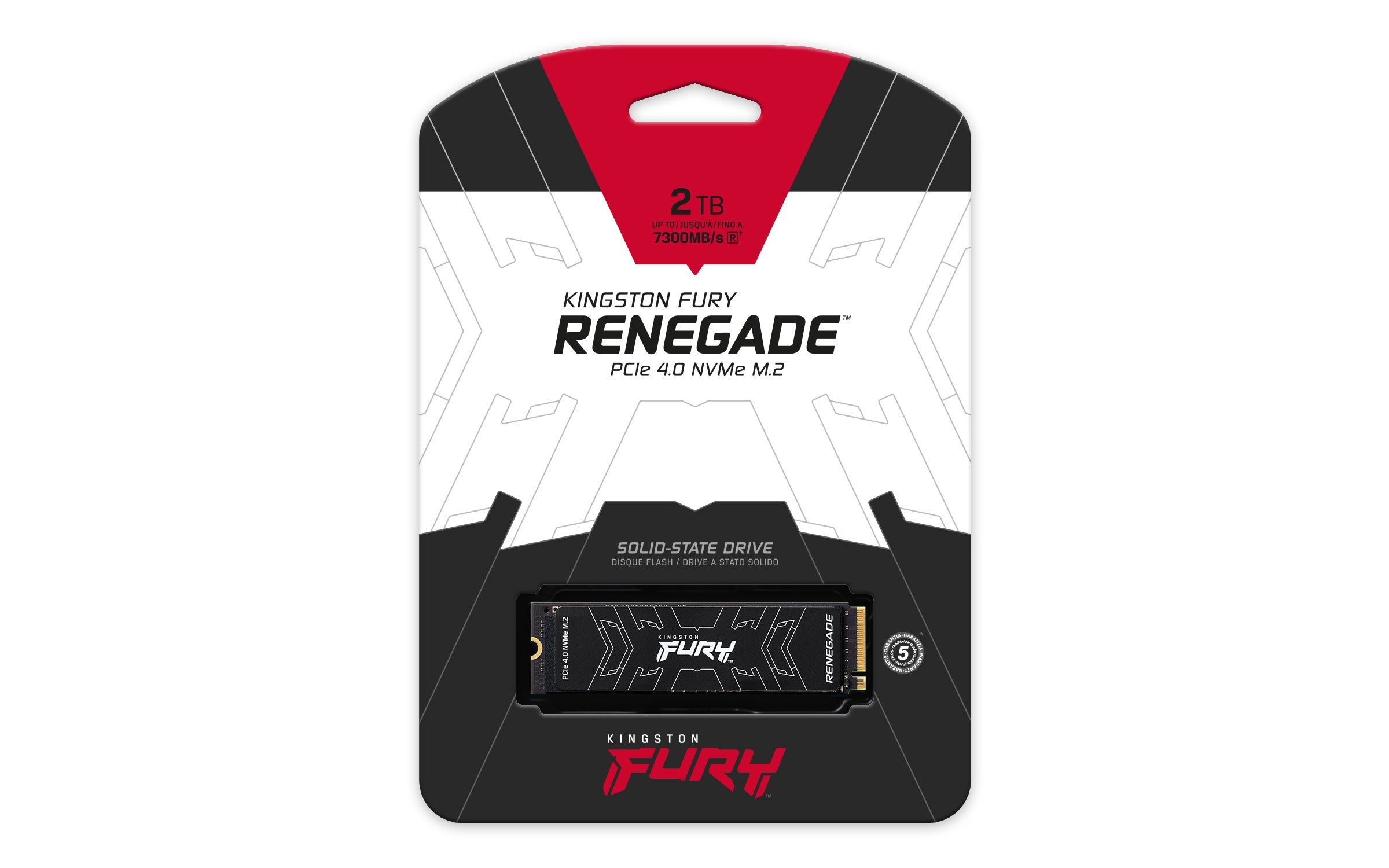  I Express 4.0 NVMe 3D TLC Kingston Technology SFYRD/2000G 0740617324464|740617324464 SSD-Hårddisk   FURY Renegade www.electr