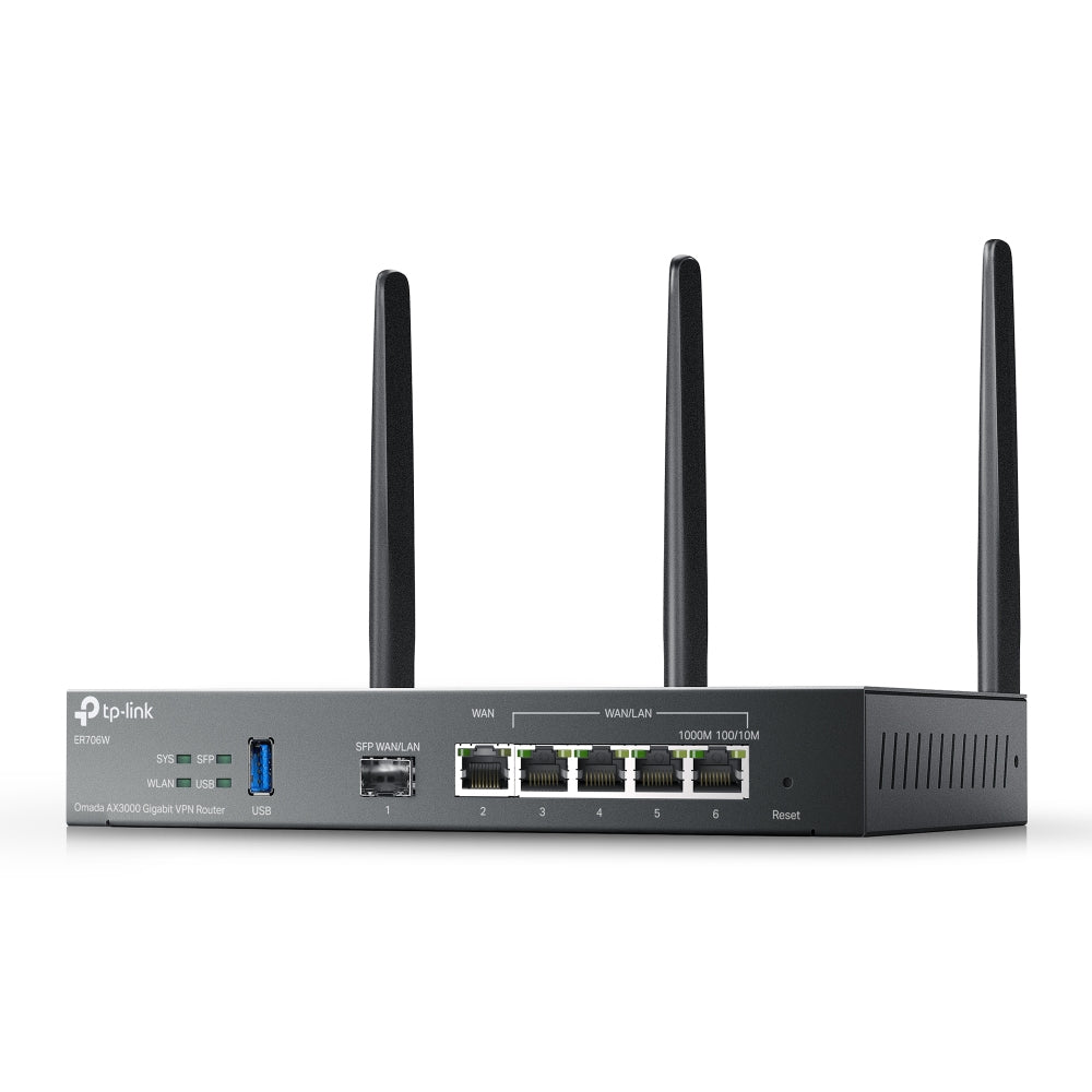  tuff.se ElectricalStuff.se   TP-Link Omada ER706W trådlös router Gigabit Ethernet Dual-band (2,4 GHz / 5 GHz) Svart TP-Link 