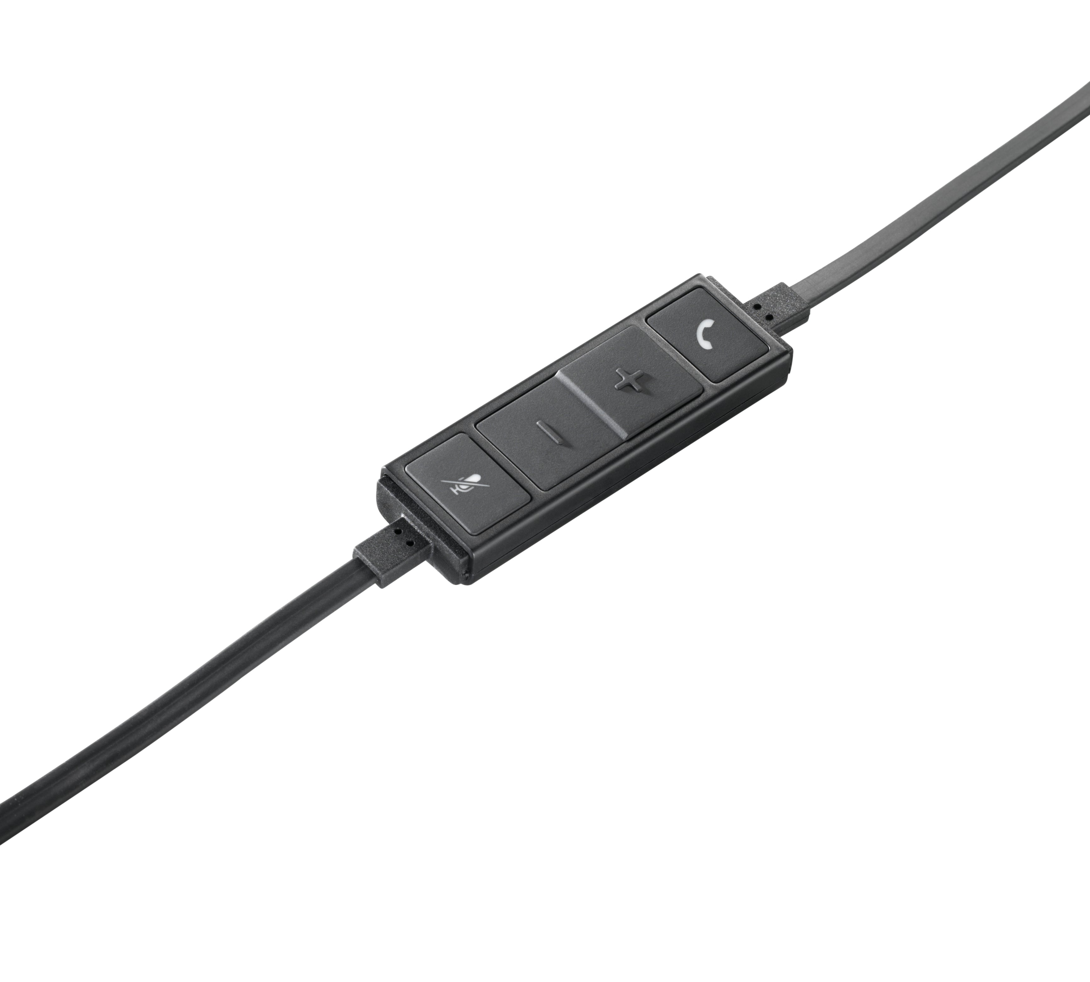  e Headset Kabel Huvudband Kontor/callcenter USB Type-A Svart, Silver Logitech 981-000514 5099206041189 Hörlurar och Headsets