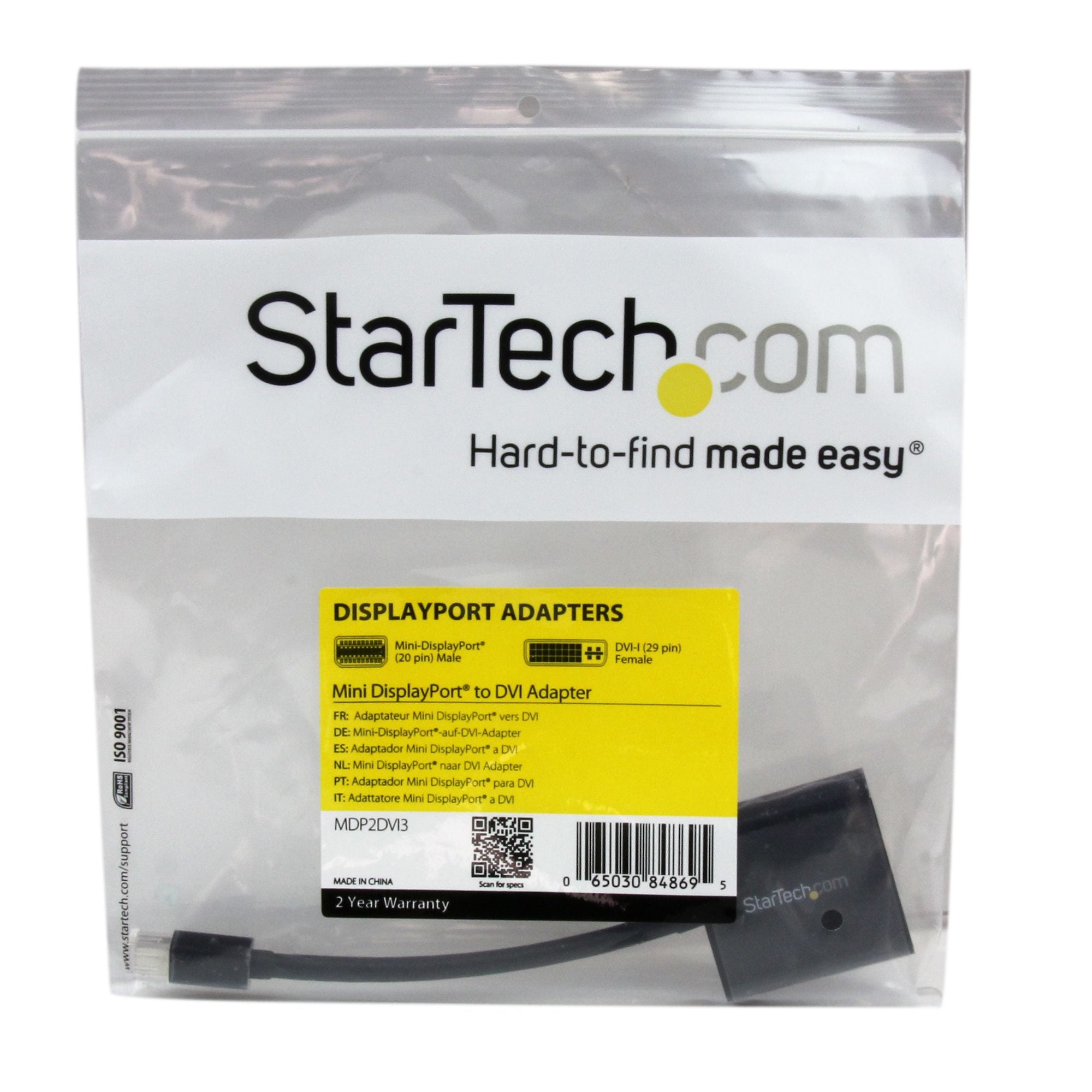  .se   StarTech.com Mini DisplayPort till DVI videoadapter - Svart Mini DP till DVI - 1920x1200 StarTech.com MDP2DVI3 0065030