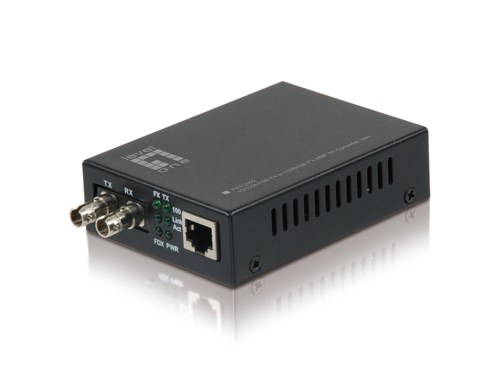  www.electricalstuff.se ElectricalStuff.se   LevelOne FVT-2002 mediakonverterare för nätverk 100 Mbit/s 1310 nm Svart LevelOn