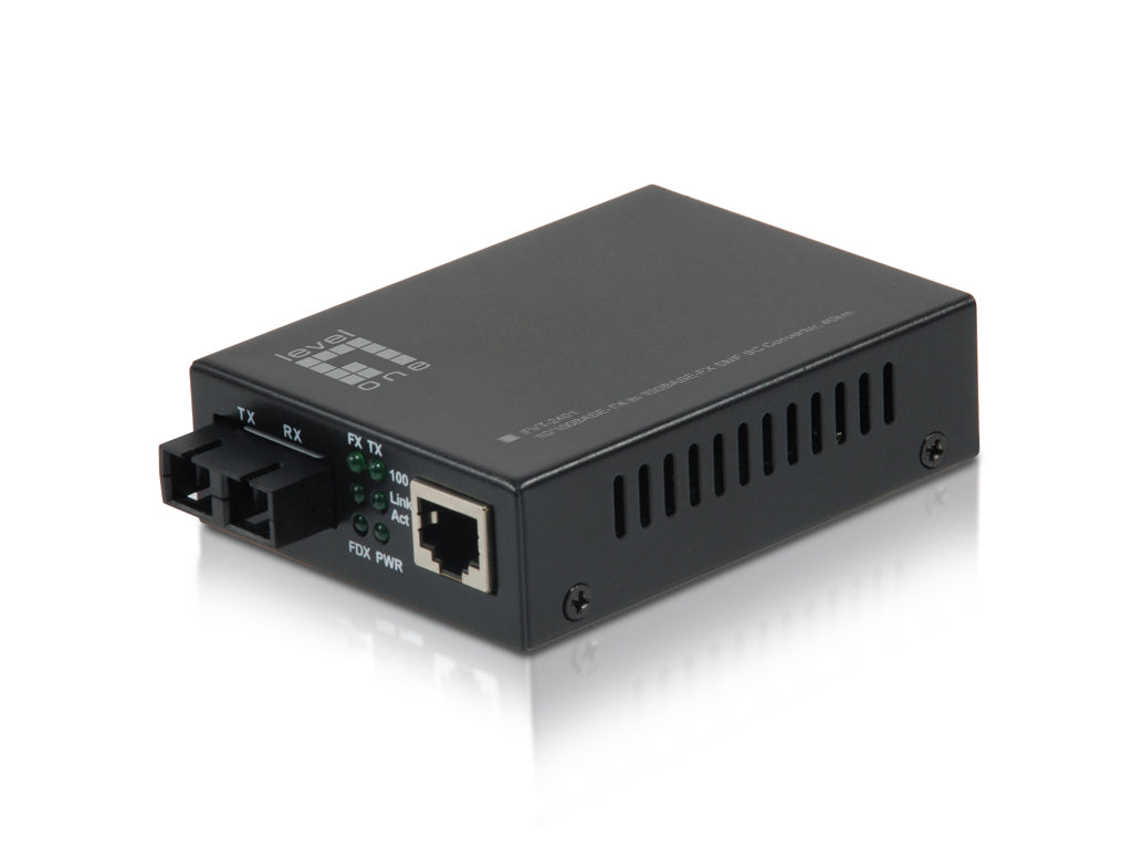  www.electricalstuff.se ElectricalStuff.se   LevelOne FVT-2401 mediakonverterare för nätverk 100 Mbit/s 1310 nm Enkelläge Sva