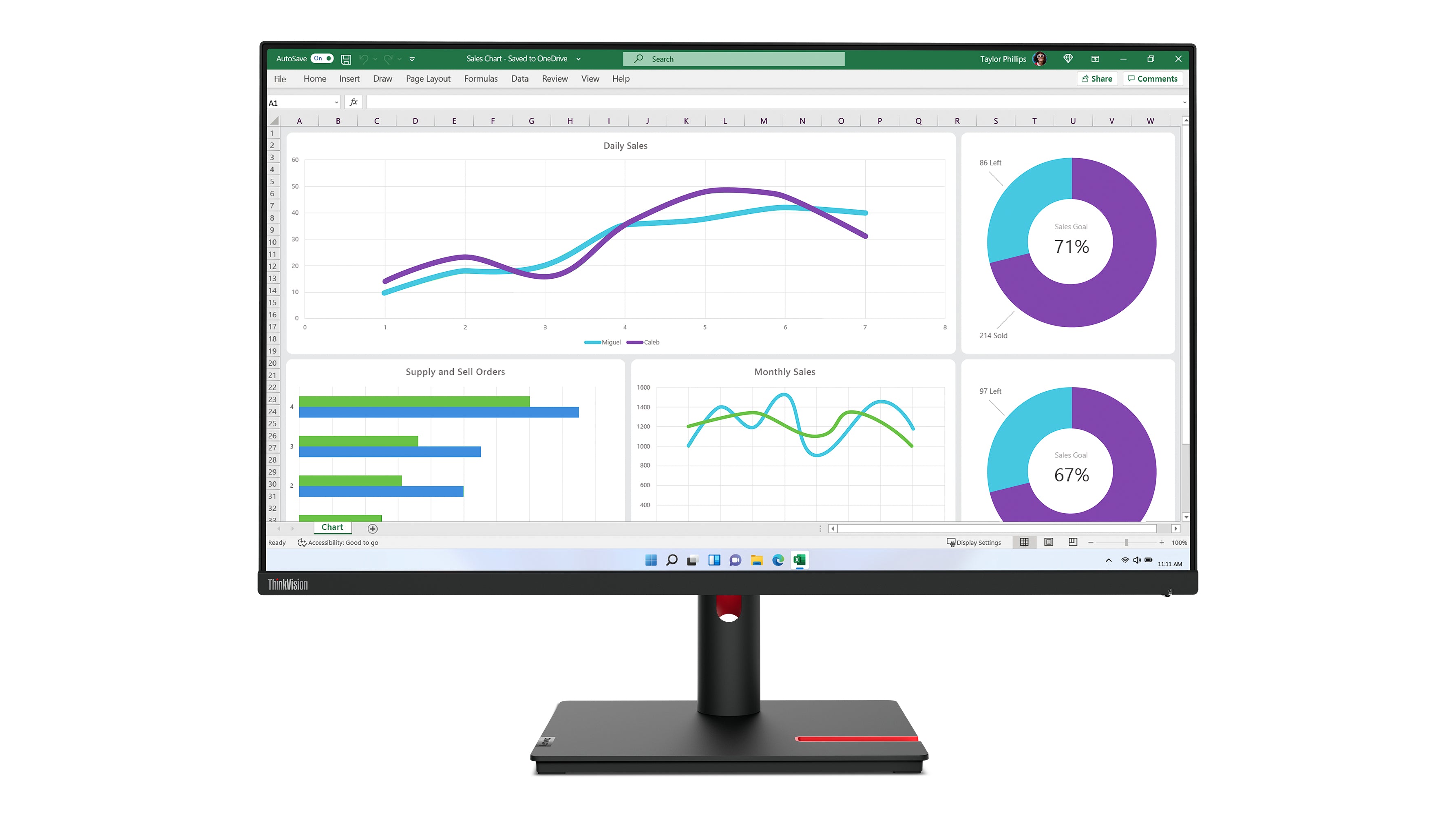  -30 LED display 80 cm (31.5") 2560 x 1440 pixlar Quad HD Svart Lenovo 63D3GAT1EU 0196801200739|196801200739 Platta Pc-Skärma