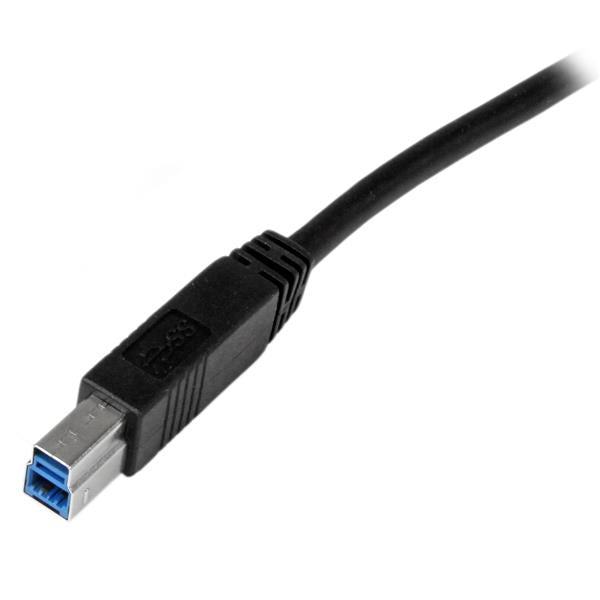  e ElectricalStuff.se   StarTech.com USB3CAB2M USB-kablar USB 3.2 Gen 1 (3.1 Gen 1) 2 m USB A USB B Svart StarTech.com USB3CA