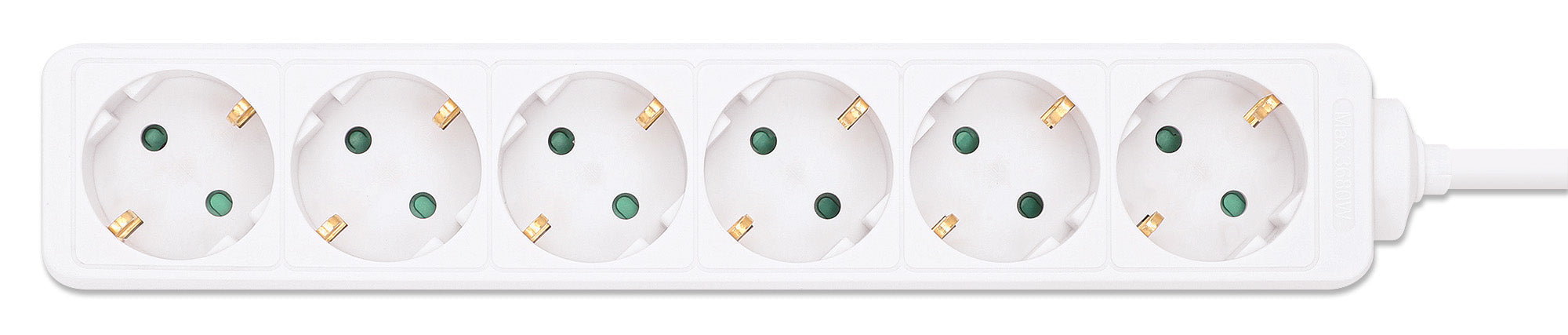  .electricalstuff.se ElectricalStuff.se   Manhattan 168304 förlängningssladdar 2 m 6 AC-utgångar inomhus Vit Manhattan 168304