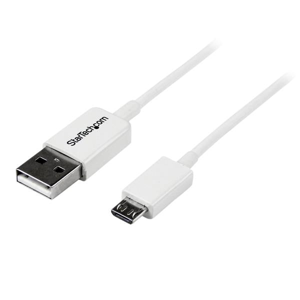  www.electricalstuff.se ElectricalStuff.se   StarTech.com 0.5m USB 2.0 A/Micro-B m/m USB-kablar 0,5 m USB A Micro-USB B Vit S