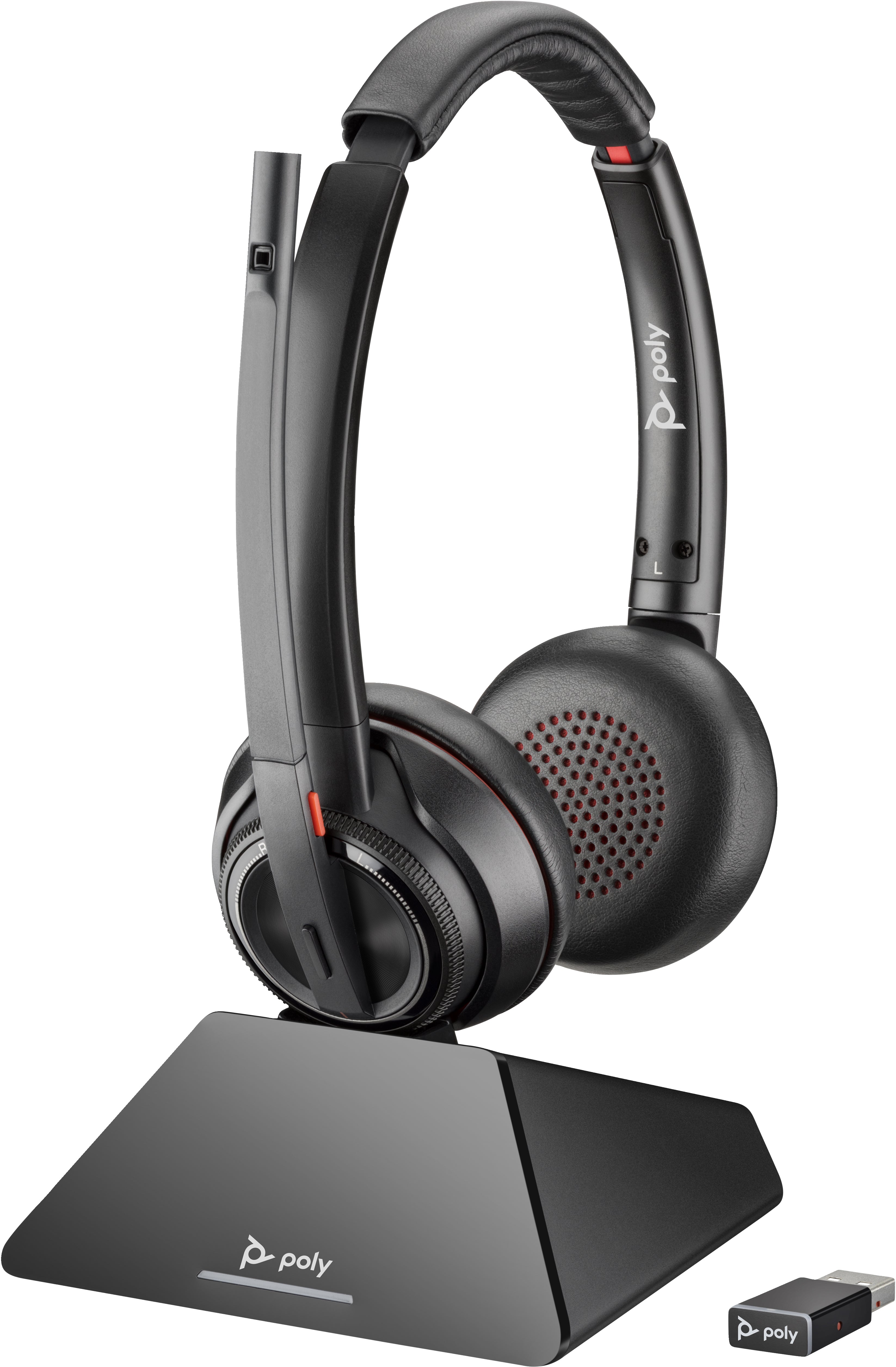  www.electricalstuff.se ElectricalStuff.se   POLY Savi 8220 UC Microsoft Teams Certified DECT 1880-1900 MHz USB-A Headset POL