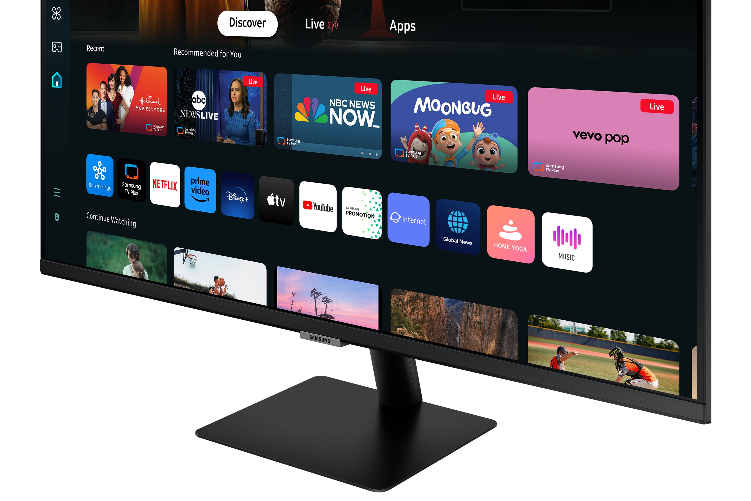  2") 3840 x 2160 pixlar 4K Ultra HD LED Svart Samsung LS32DM700UUXEN 8806095545257 Platta Pc-Skärmar Smart Monitor  M70D www.